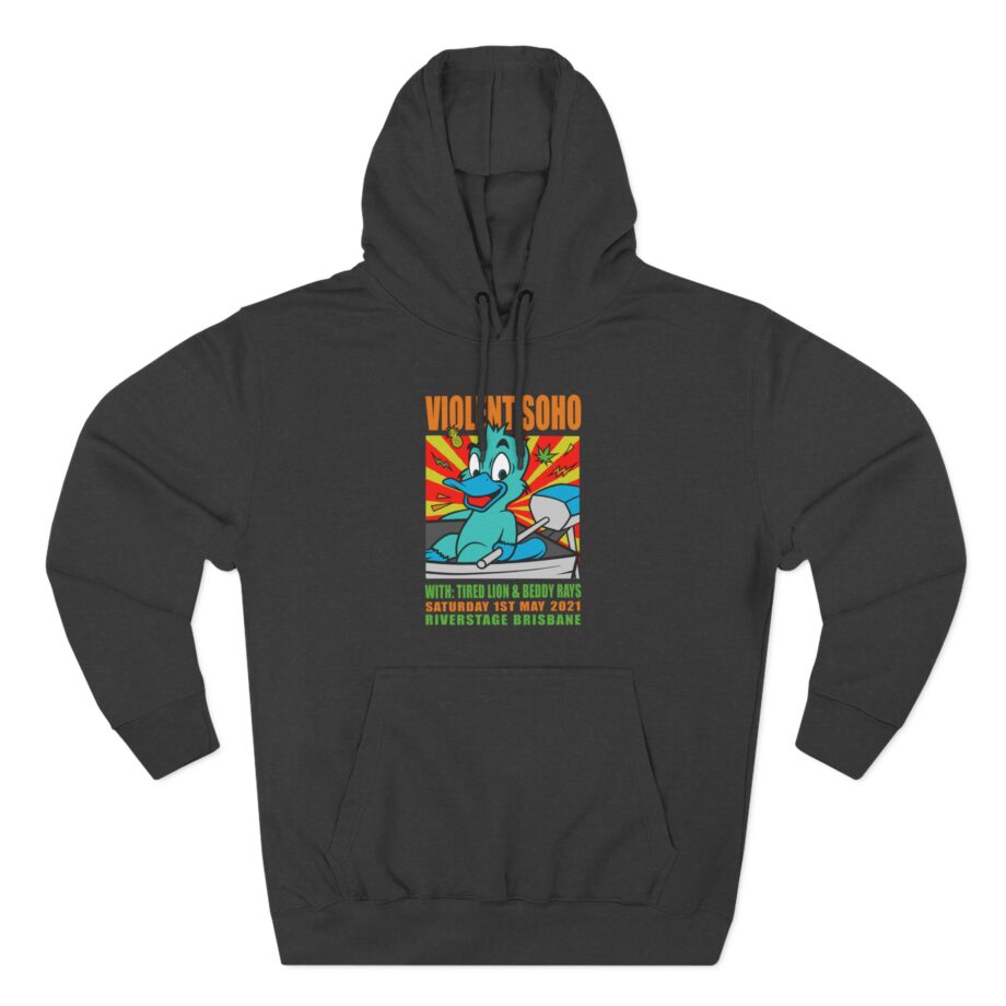 Violent Soho  Event Poster Three-Panel Fleece Hoodie