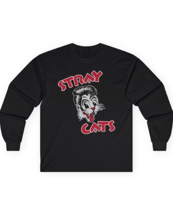 Stray Cats Cat Head Logo Unisex Ultra Cotton Long Sleeve Tee