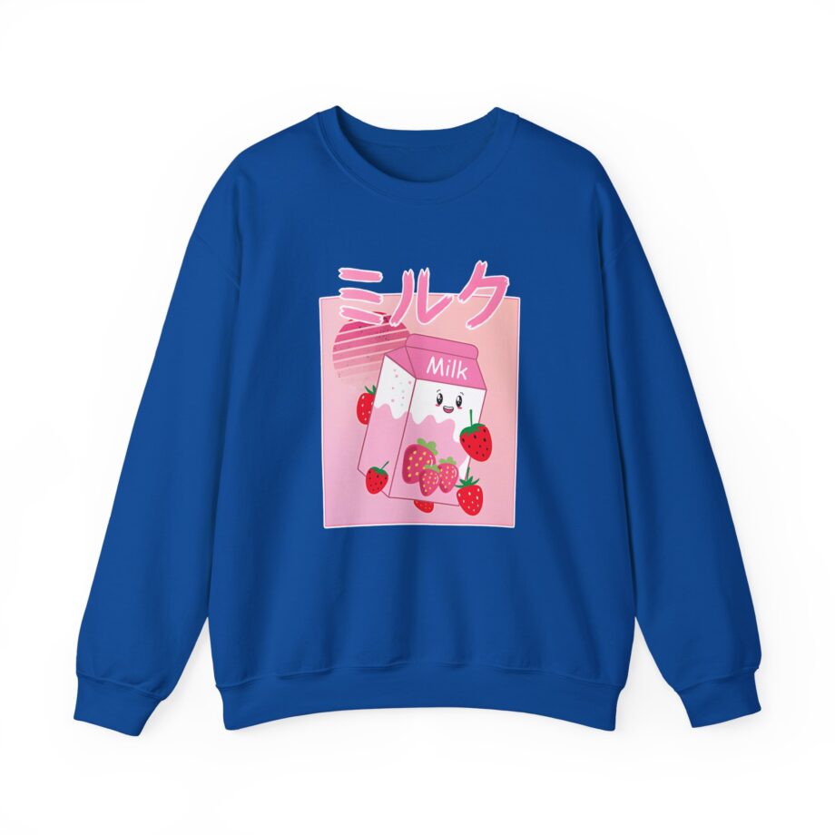Georgenotfound Anime Strawberry Milk Shake Unisex Heavy Blend™ Crewneck Sweatshirt