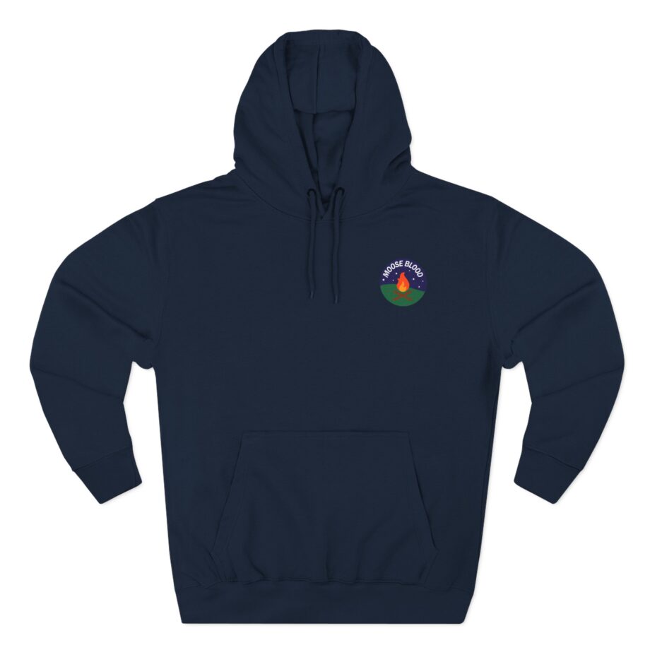 Moose Blood Three-Panel Fleece Hoodie