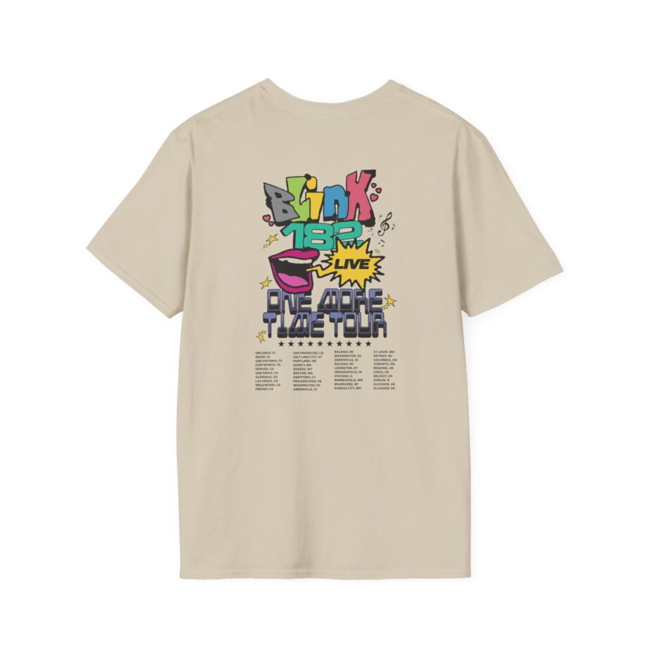 Blink 182 One More Time Tour Unisex Softstyle T-Shirt