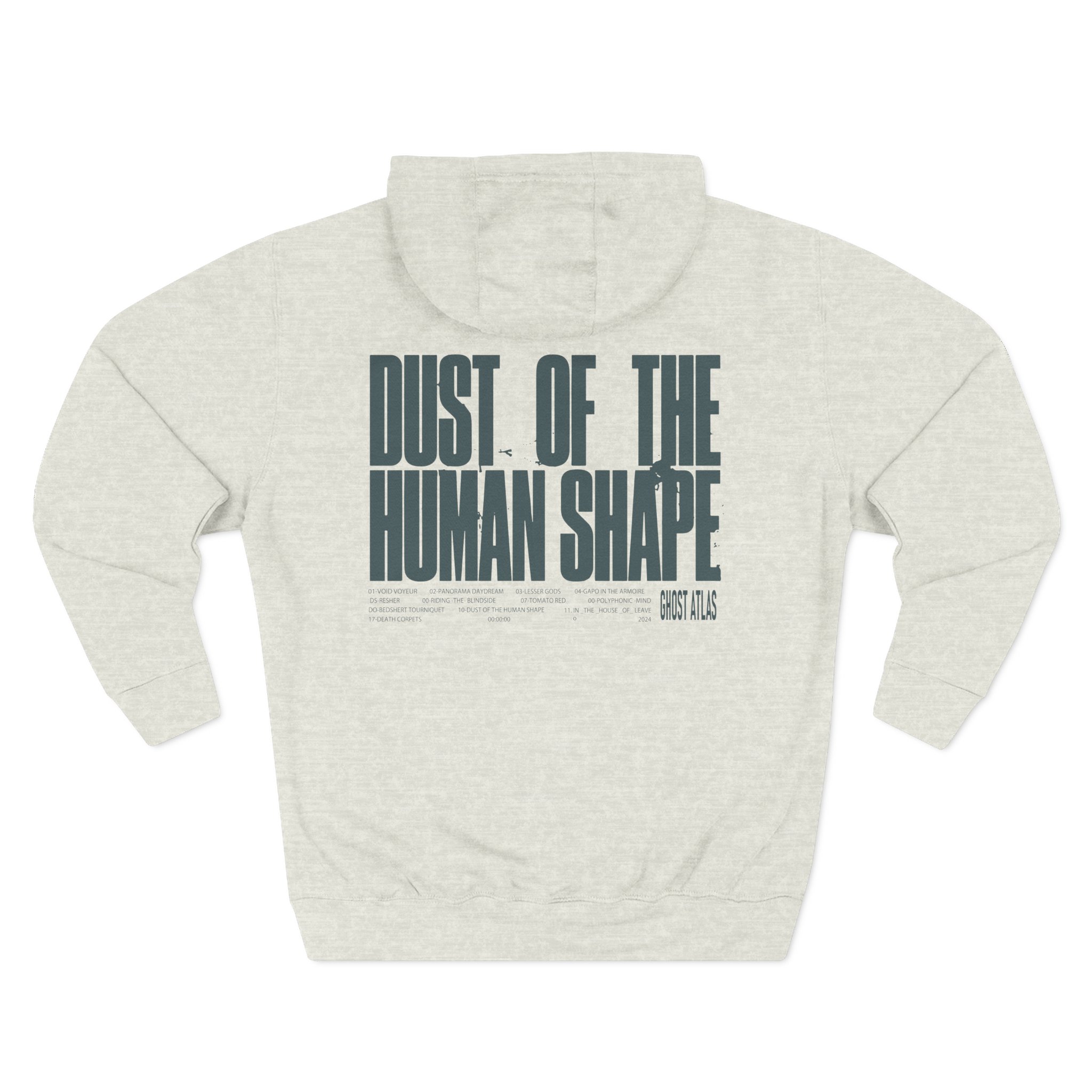 Ghost Atlas Dust of the Human Shape Three-Panel Fleece Hoodie