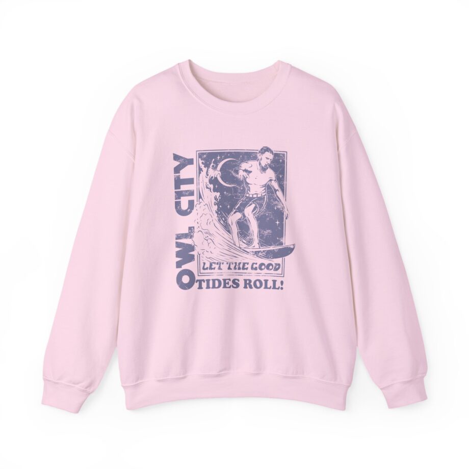 Owl City Let the Good Tides Roll Ringer Unisex Heavy Blend™ Crewneck Sweatshirt