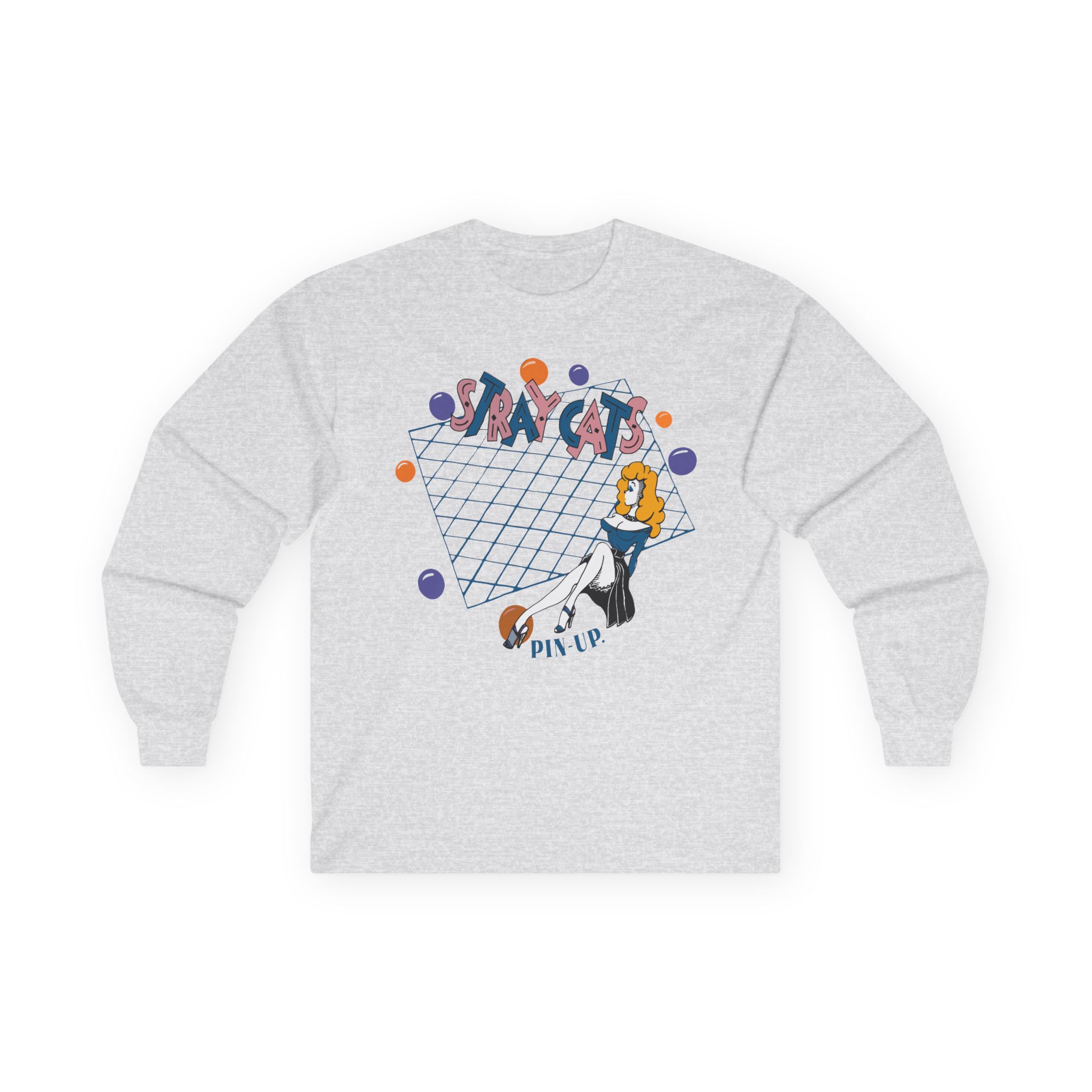 Stray Cats Pin Up Unisex Ultra Cotton Long Sleeve Tee