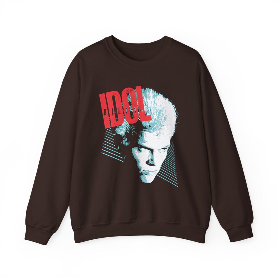 Billy Idol Face Stripes Unisex Heavy Blend™ Crewneck Sweatshirt