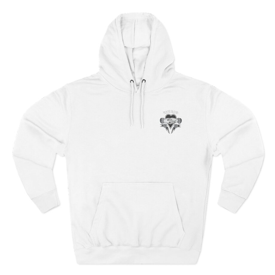 Moose Blood Traditional Tattoo Desig Three-Panel Fleece Hoodie