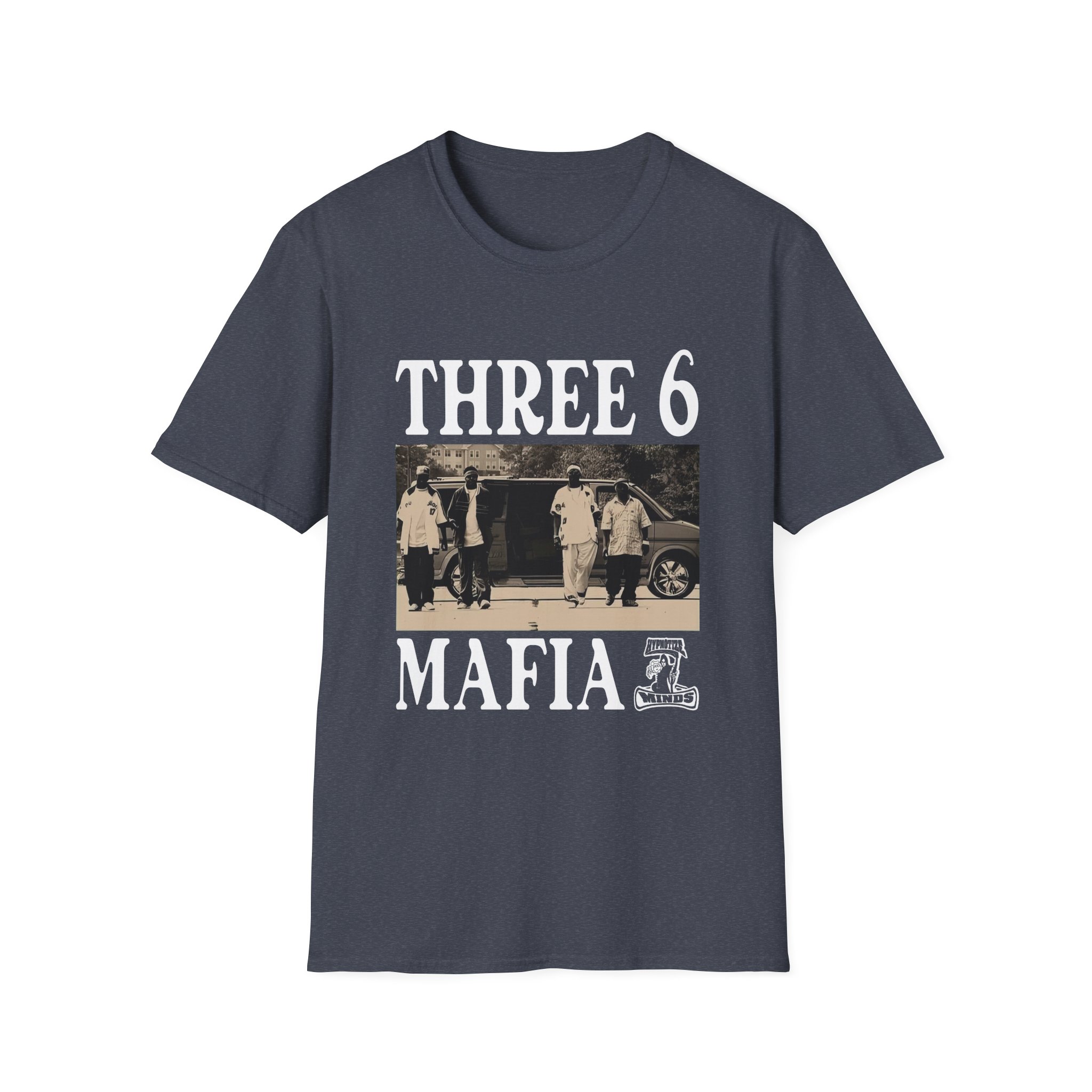 Three 6 Mafia Ridin Spinners Unisex Softstyle T-Shirt