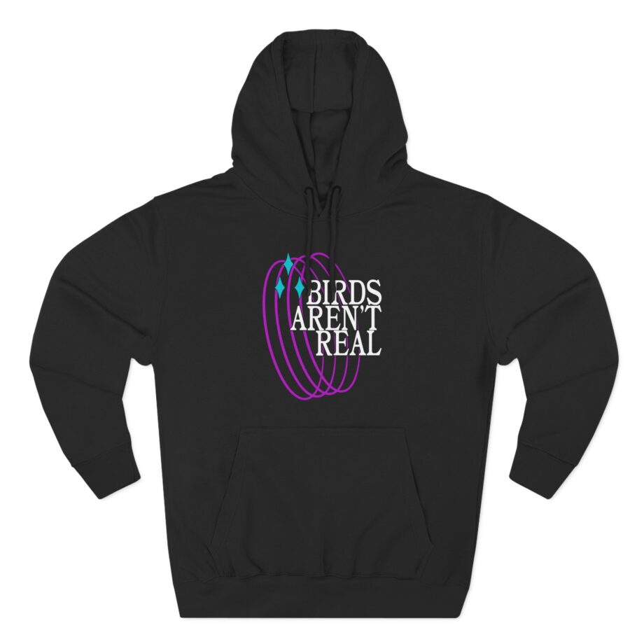 Birds Arent Real Three-Panel Fleece Hoodie