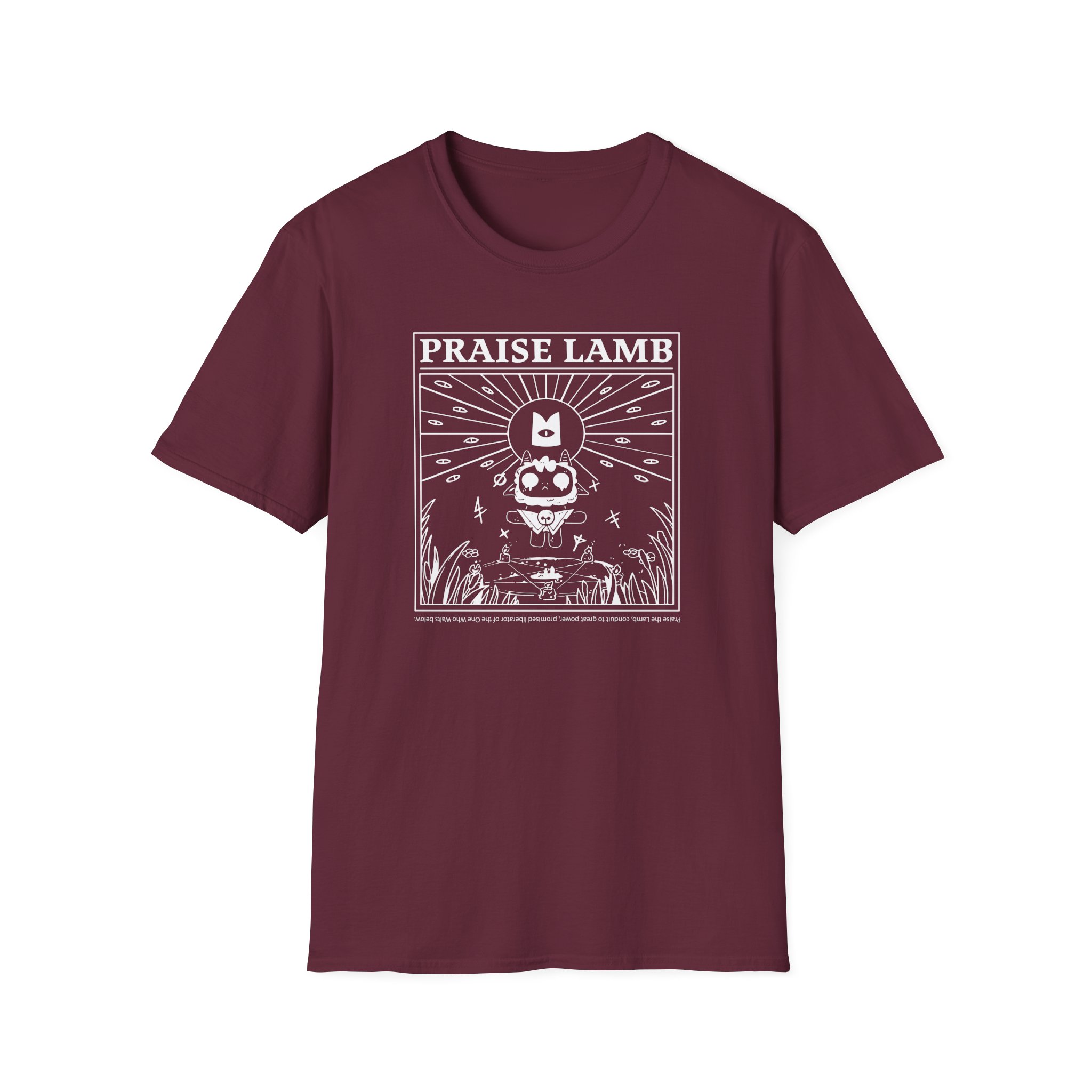 Cult of the Lamb Praise Lamb Unisex Softstyle T-Shirt