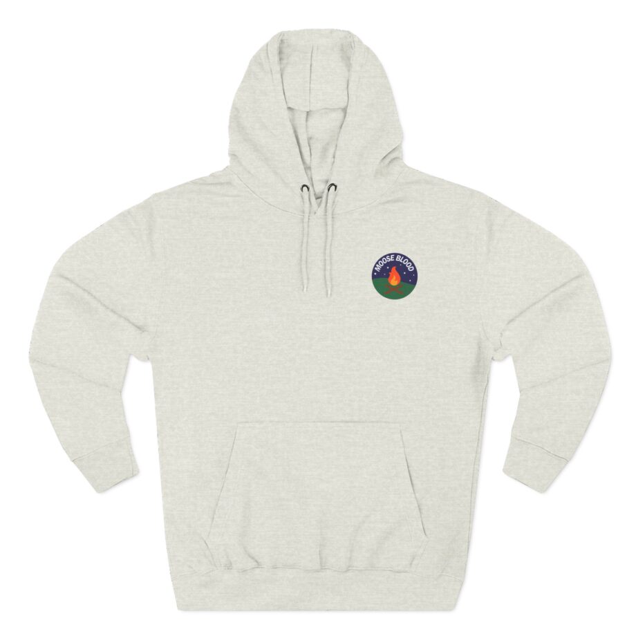 Moose Blood Three-Panel Fleece Hoodie