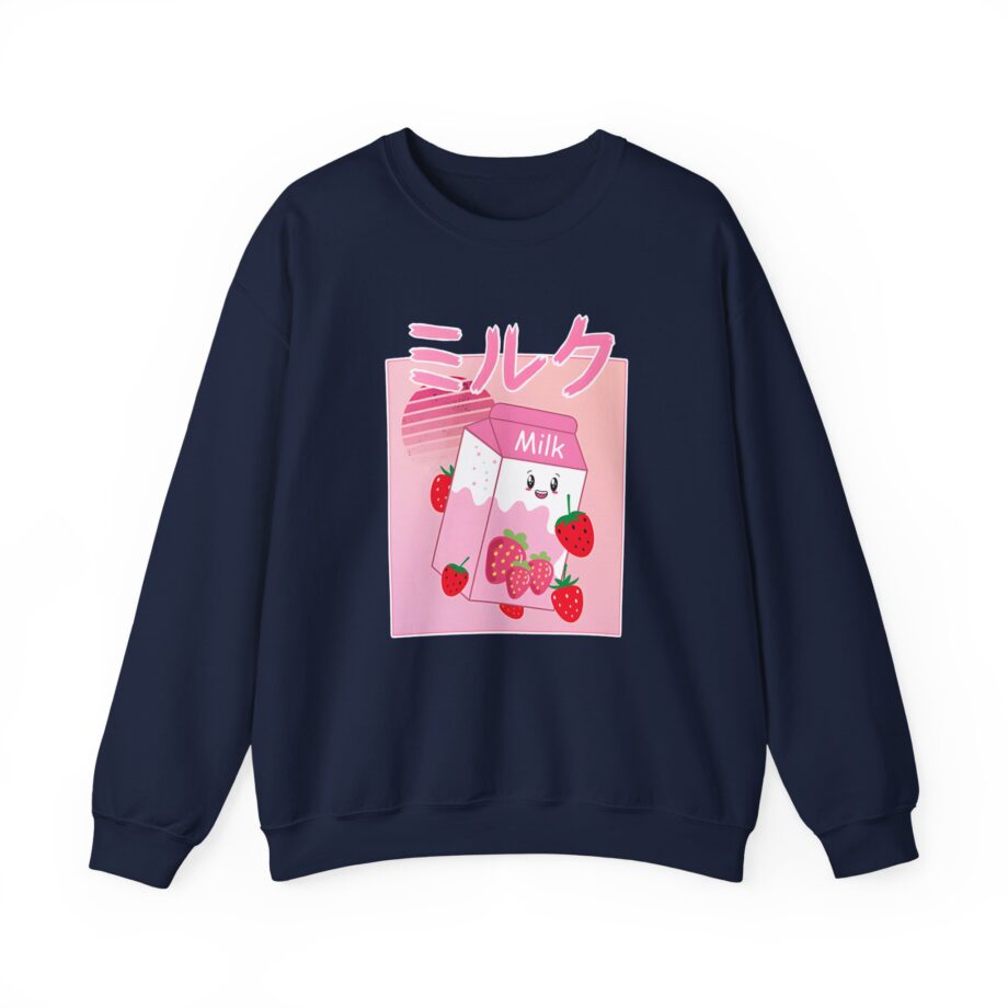 Georgenotfound Anime Strawberry Milk Shake Unisex Heavy Blend™ Crewneck Sweatshirt