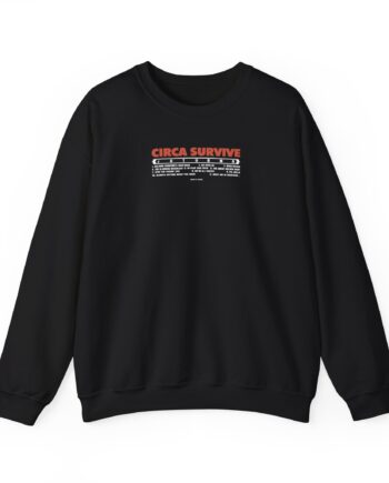Circa Survive Juturna Tracklist Unisex Heavy Blendâ„¢ Crewneck Sweatshirt