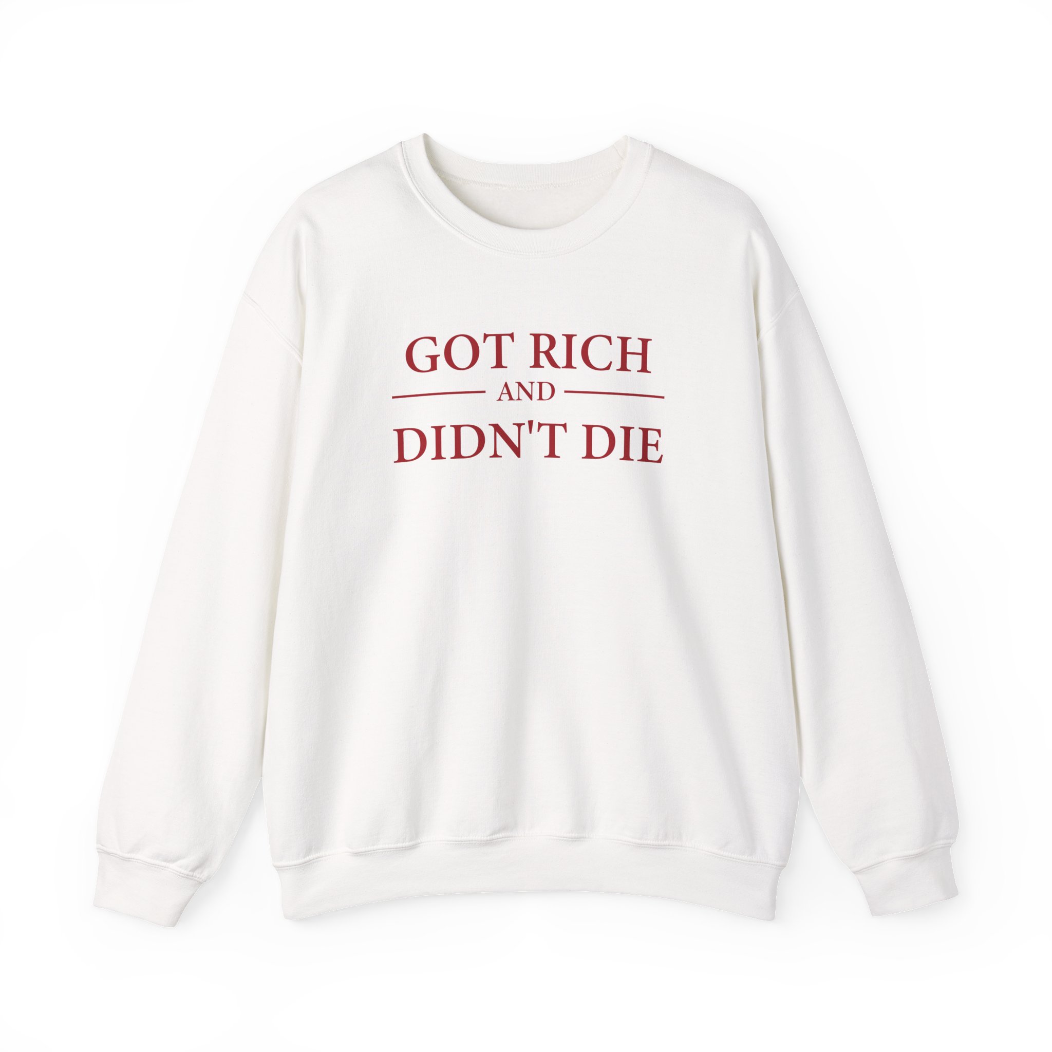 G Unit Got Rich & Didn’t Die Unisex Heavy Blend™ Crewneck Sweatshirt