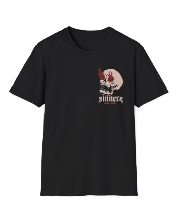 You Me at Six Sinners Skull Unisex Softstyle T-Shirt