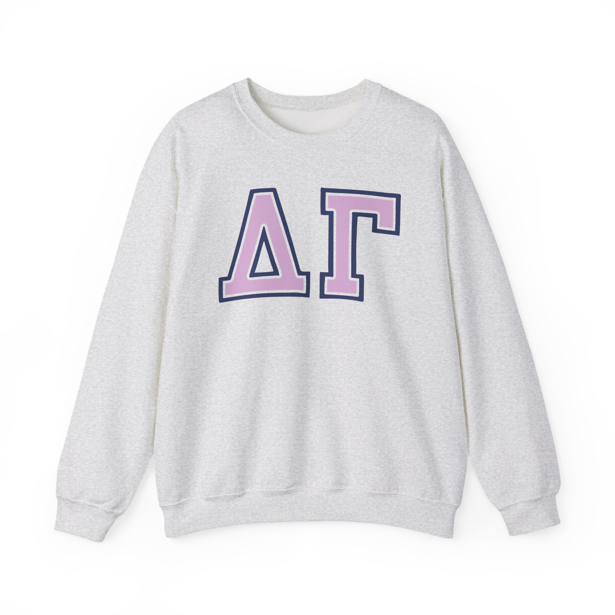 Delta Gamma Chenille Letter Unisex Heavy Blendâ„¢ Crewneck Sweatshirt