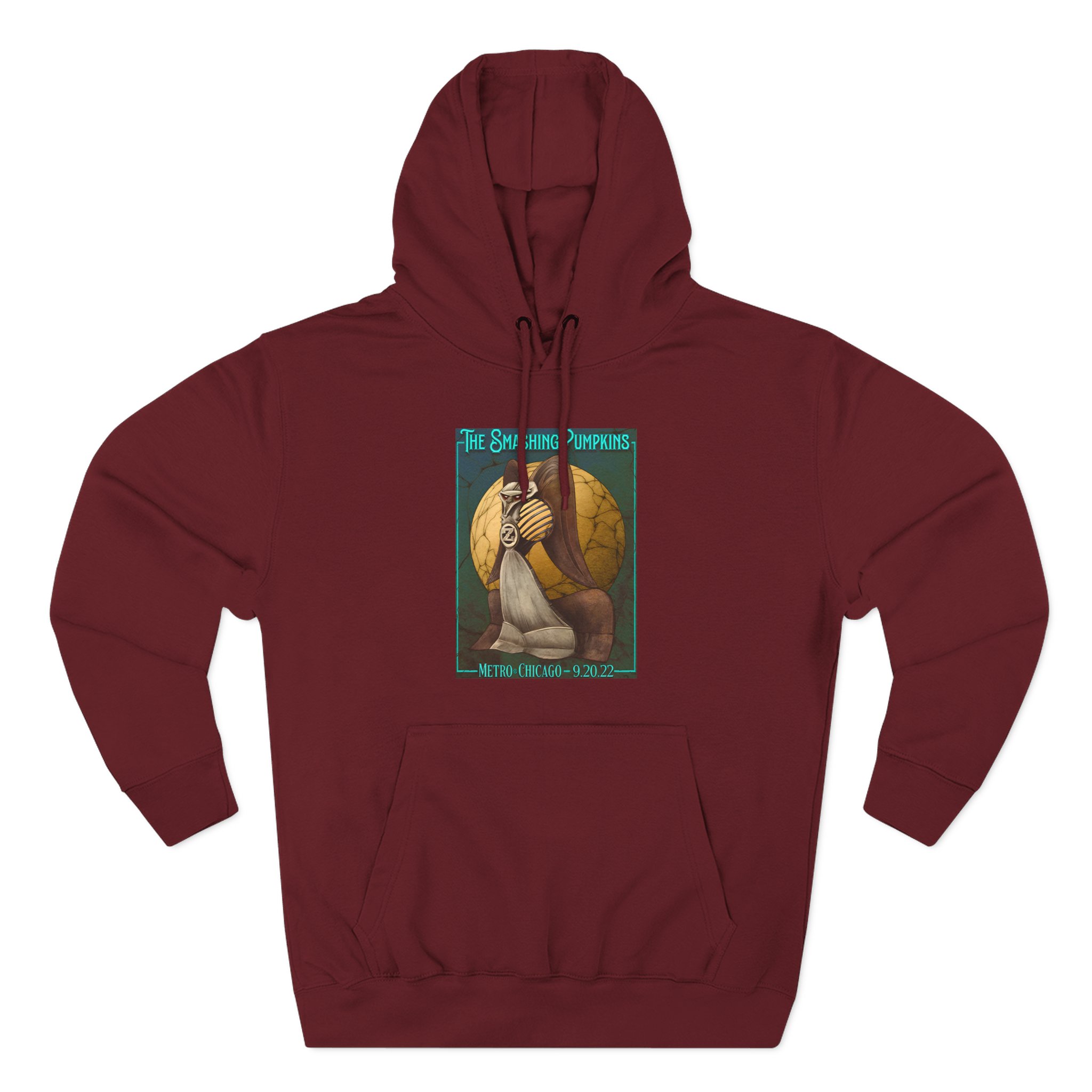 The Smashing Pumpkins Chicago Radio Three-Panel Fleece Hoodie