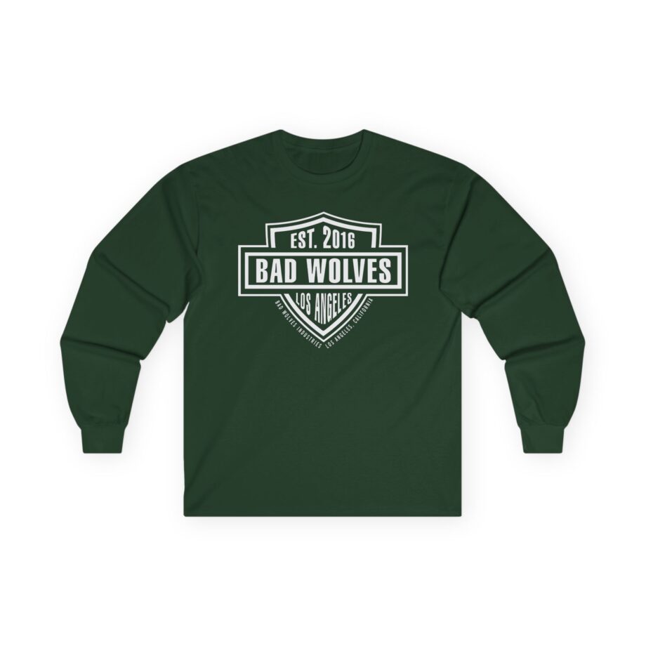 Bad Wolves Los Angeles Ca Shield Unisex Ultra Cotton Long Sleeve Tee