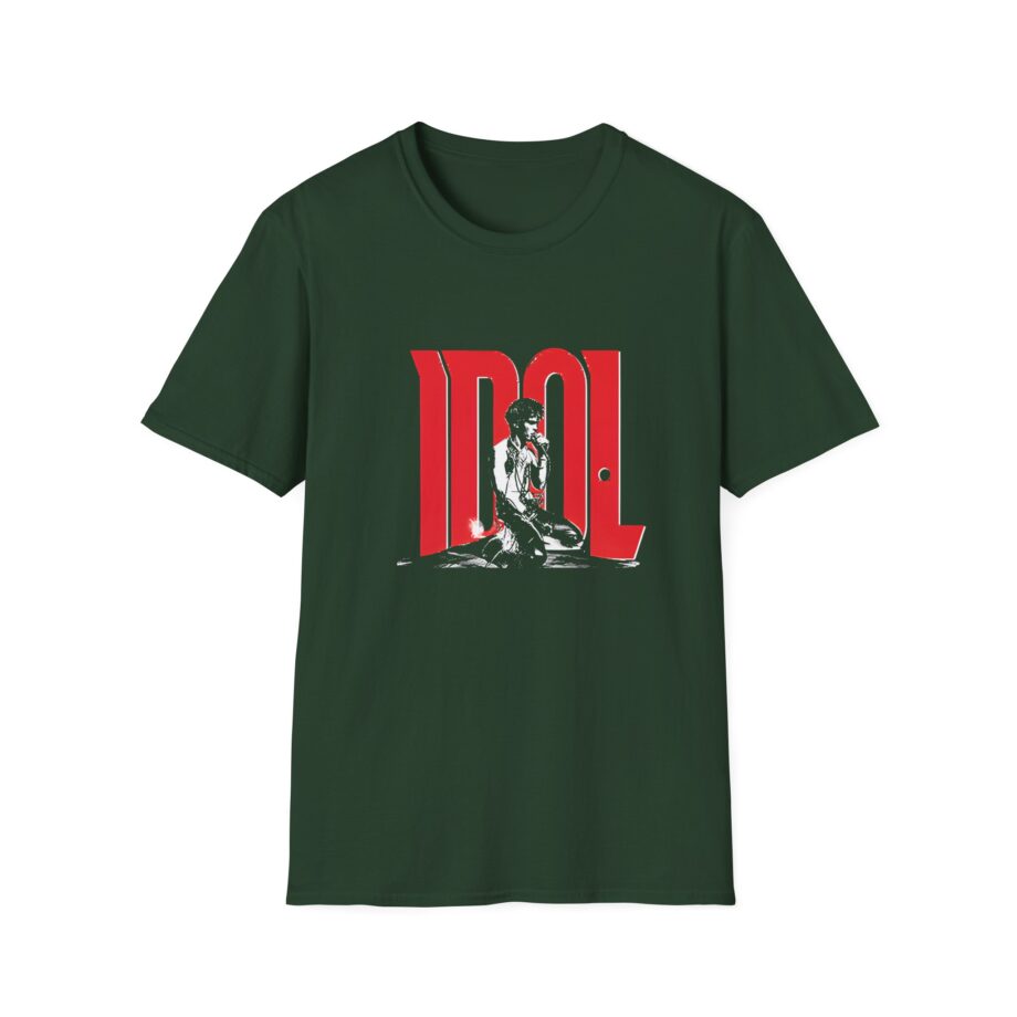 Billy Idol Rebel Yell Kneeling Photo Unisex Softstyle T-Shirt