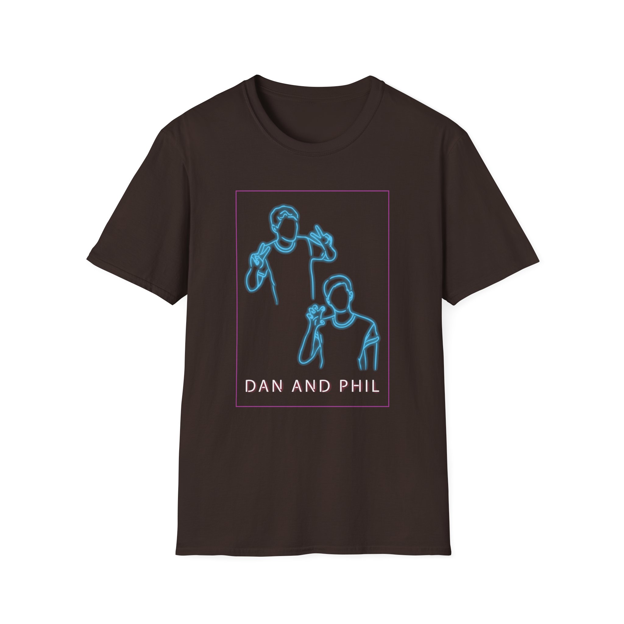 Dan And Phil Neon Unisex Softstyle T-Shirt