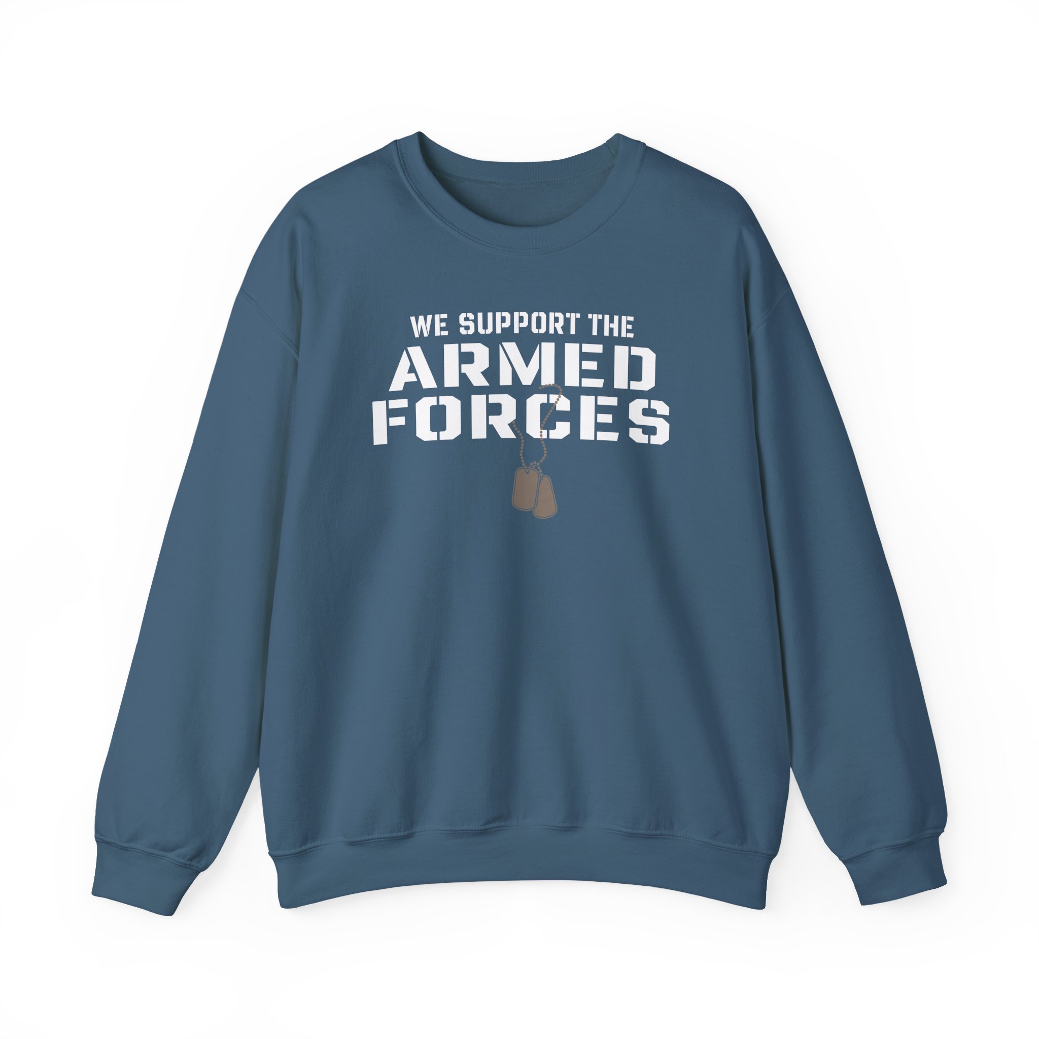 Valuetainment We Support the Armed Forces Unisex Heavy Blendâ„¢ Crewneck Sweatshirt