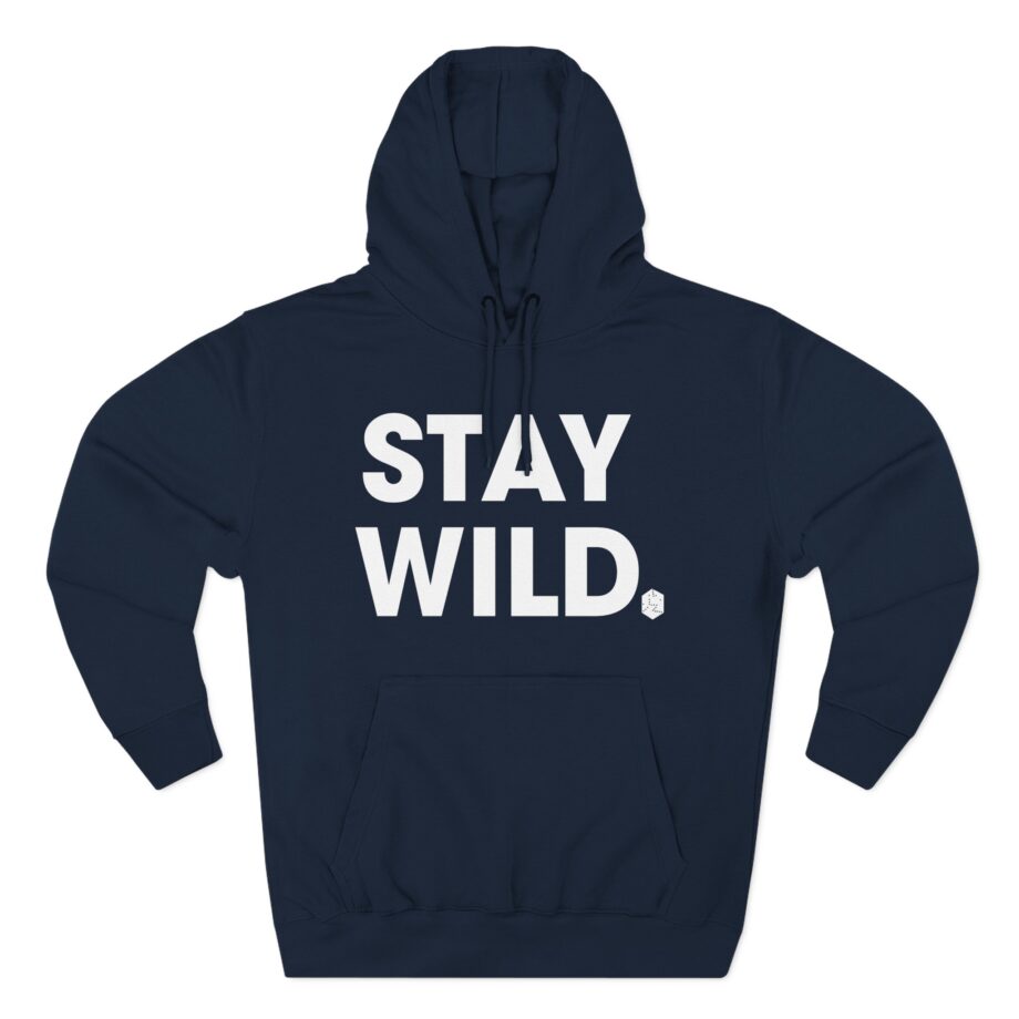 Wild Pink Stay Three-Panel Fleece Hoodie