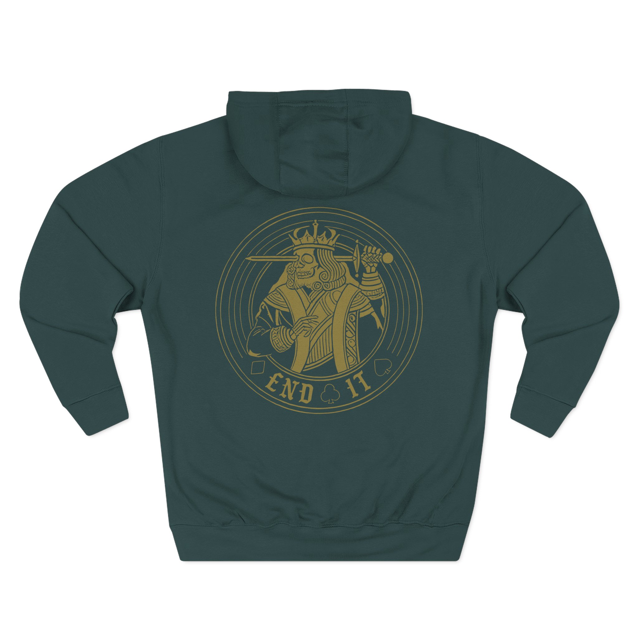 End It King Circle Three-Panel Fleece Hoodie