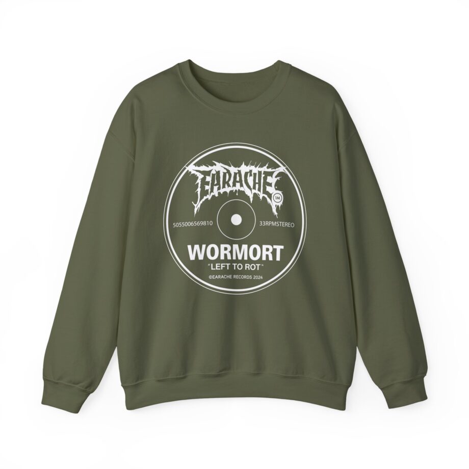 Wormrot Left to Rot Label Unisex Heavy Blend™ Crewneck Sweatshirt
