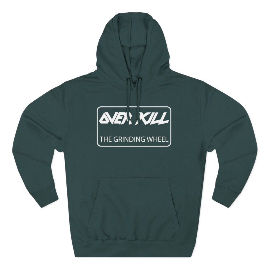 Overkill Embroidered Gear Logo Three-Panel Fleece Hoodie
