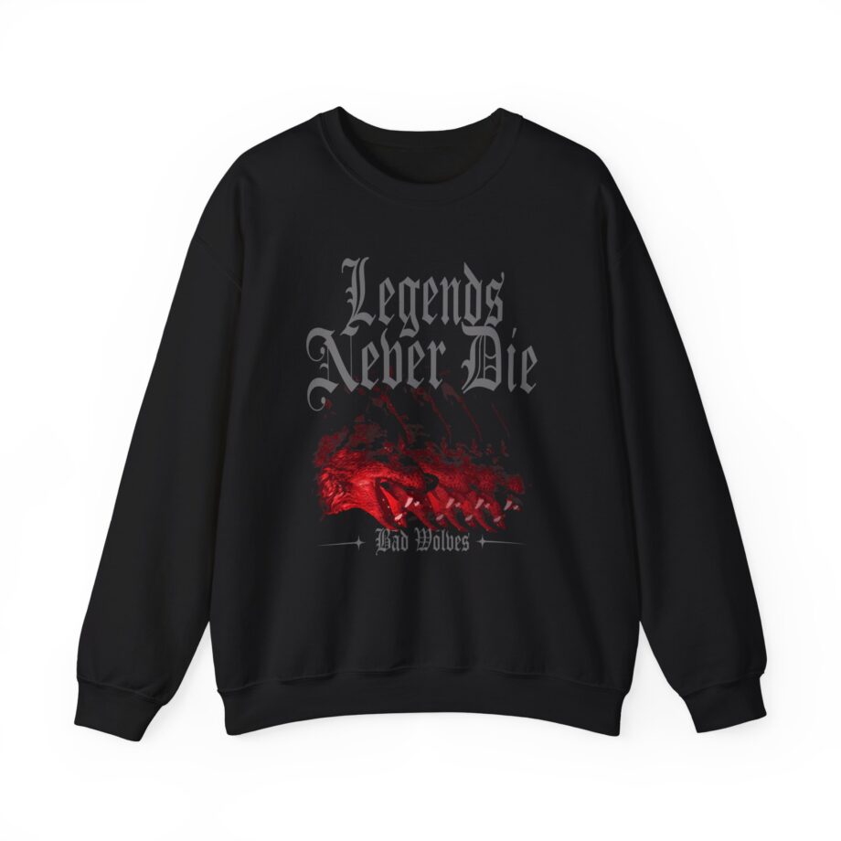 Bad Wolves Legends Never Die Unisex Heavy Blend™ Crewneck Sweatshirt