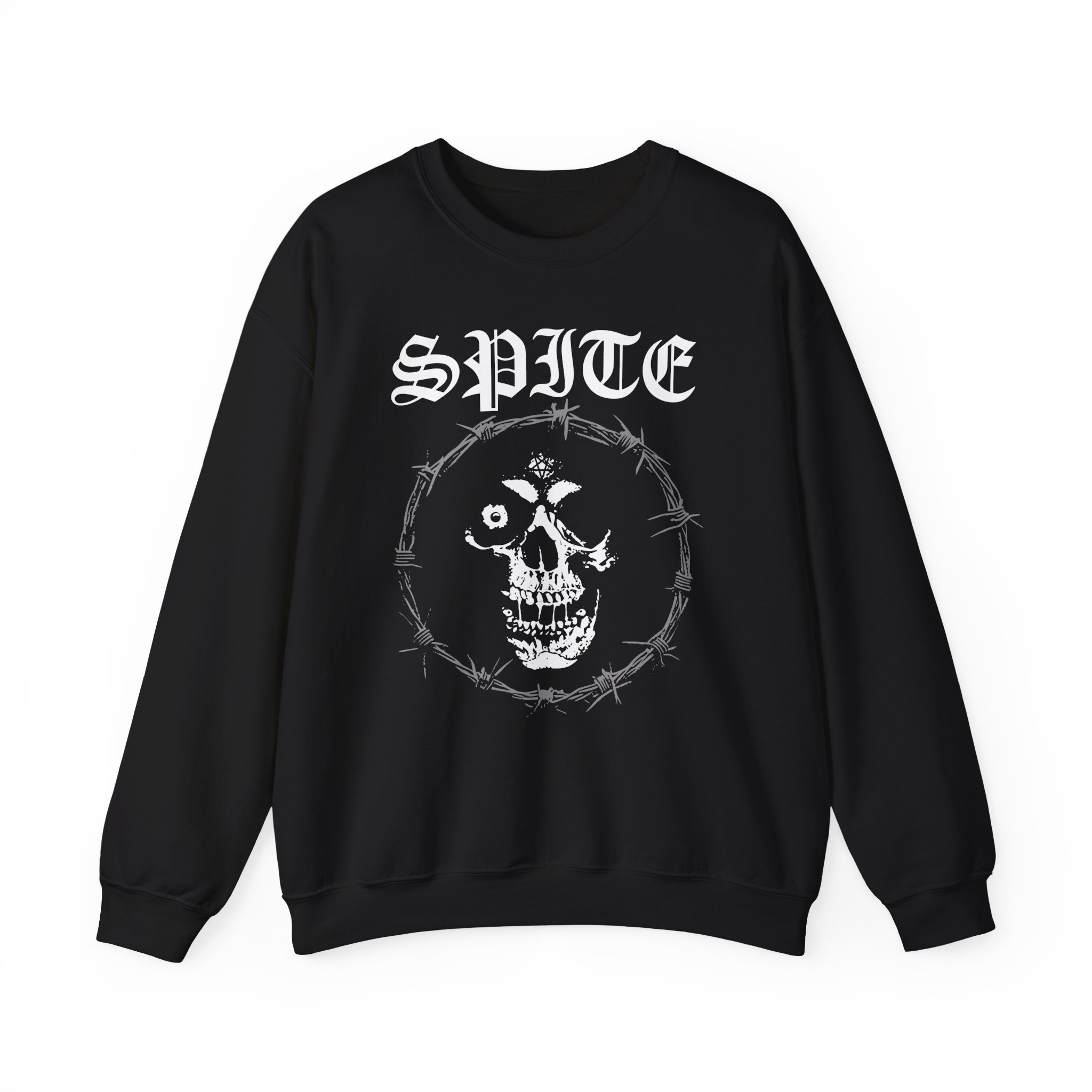Spite Barbed Skull Unisex Heavy Blendâ„¢ Crewneck Sweatshirt