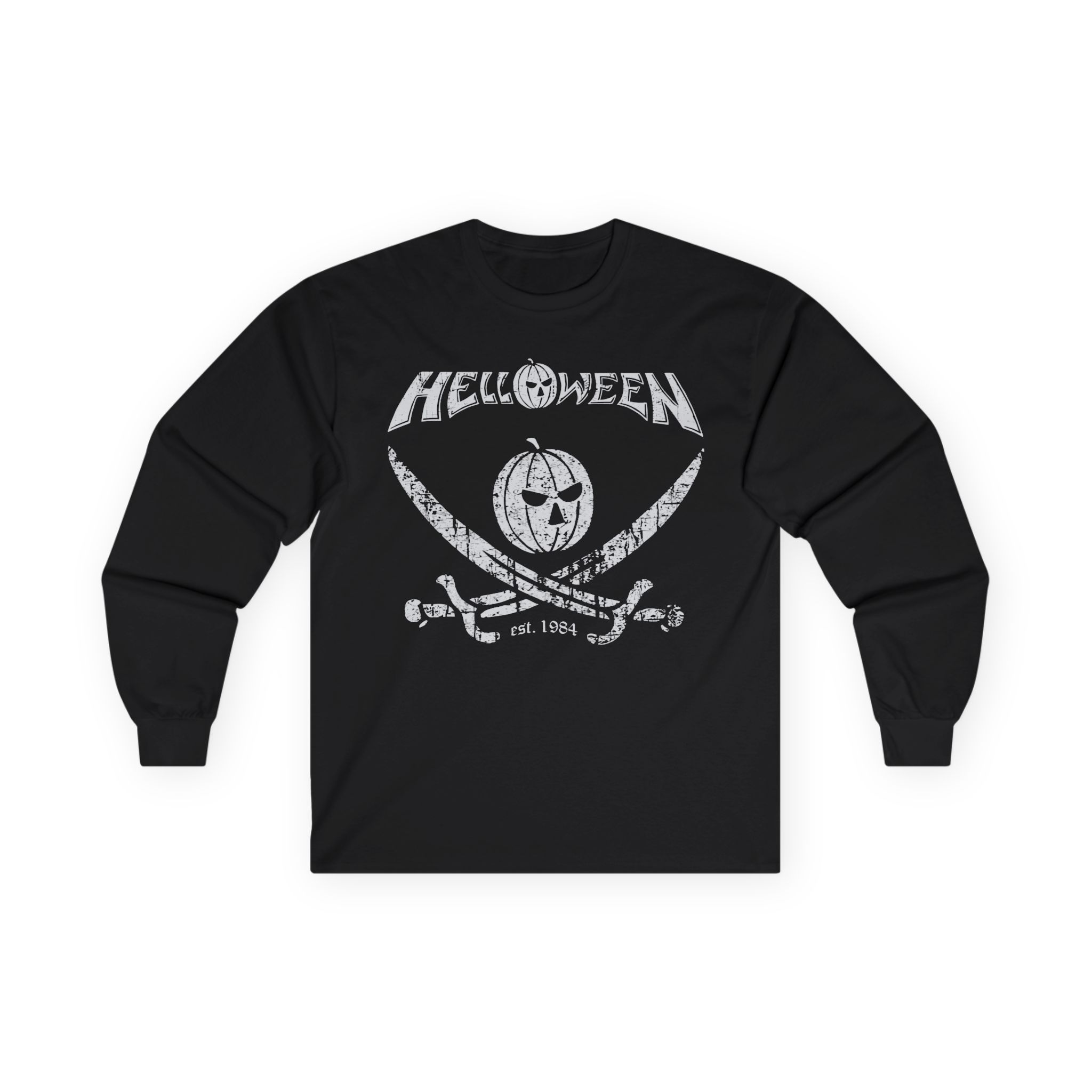 Helloween Pirate Pumpkin Unisex Ultra Cotton Long Sleeve Tee