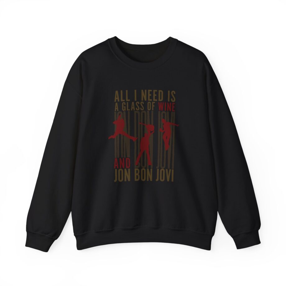 Bon Jovi Wine Silhouette Unisex Heavy Blend™ Crewneck Sweatshirt