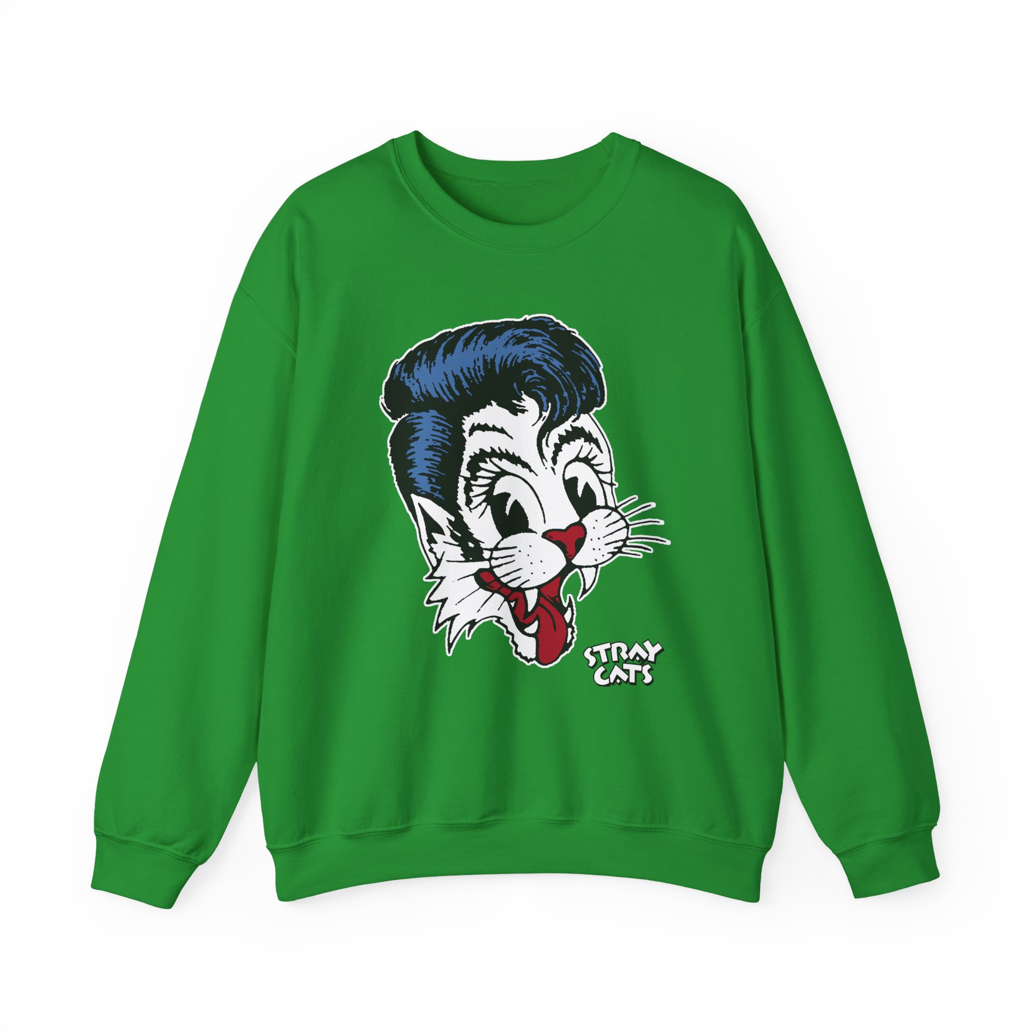 Stray Cats Big Blue Cat Unisex Heavy Blendâ„¢ Crewneck Sweatshirt