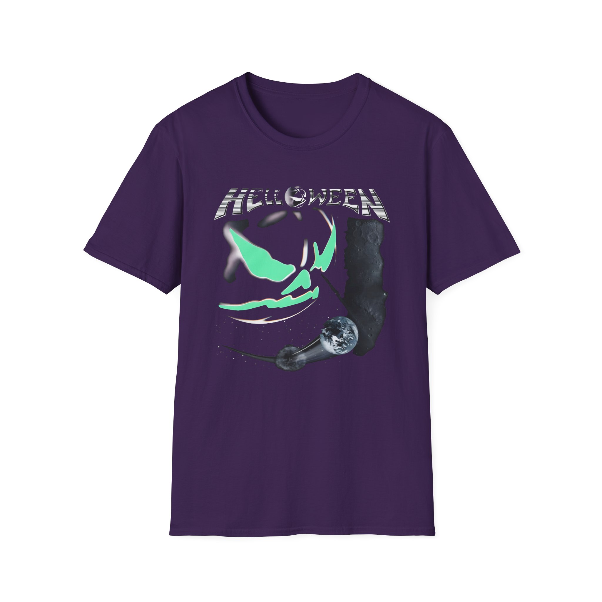 Helloween the Dark Ride Glow in the Dark Unisex Softstyle T-Shirt