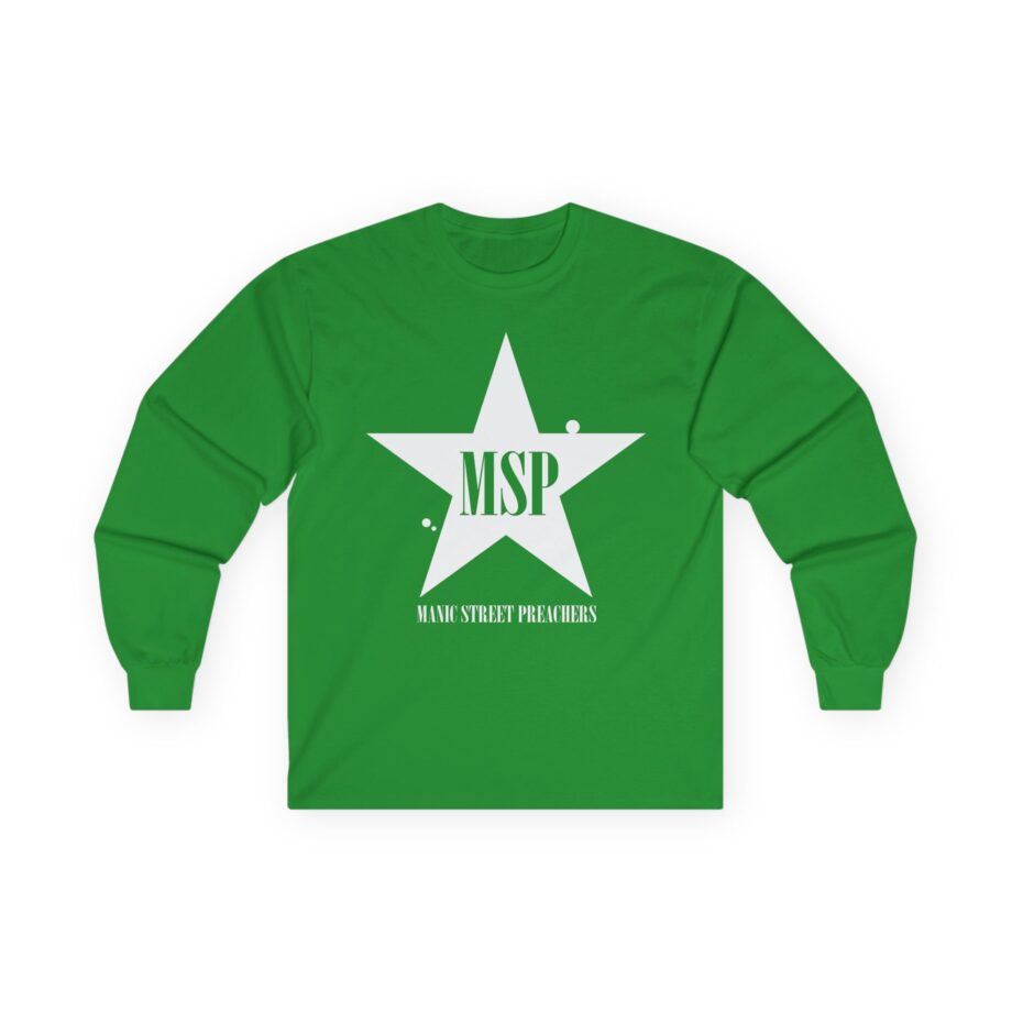 Manic Street Preachers Distressed Star Unisex Ultra Cotton Long Sleeve Tee