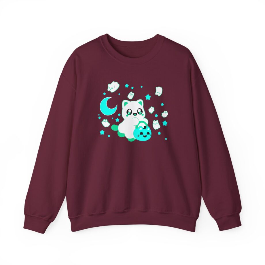 Aphmau Ghost Cat Unisex Heavy Blend™ Crewneck Sweatshirt
