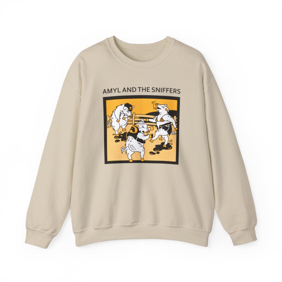 Amyl and the Sniffers Pigs  Unisex Heavy Blend™ Crewneck Sweatshirt