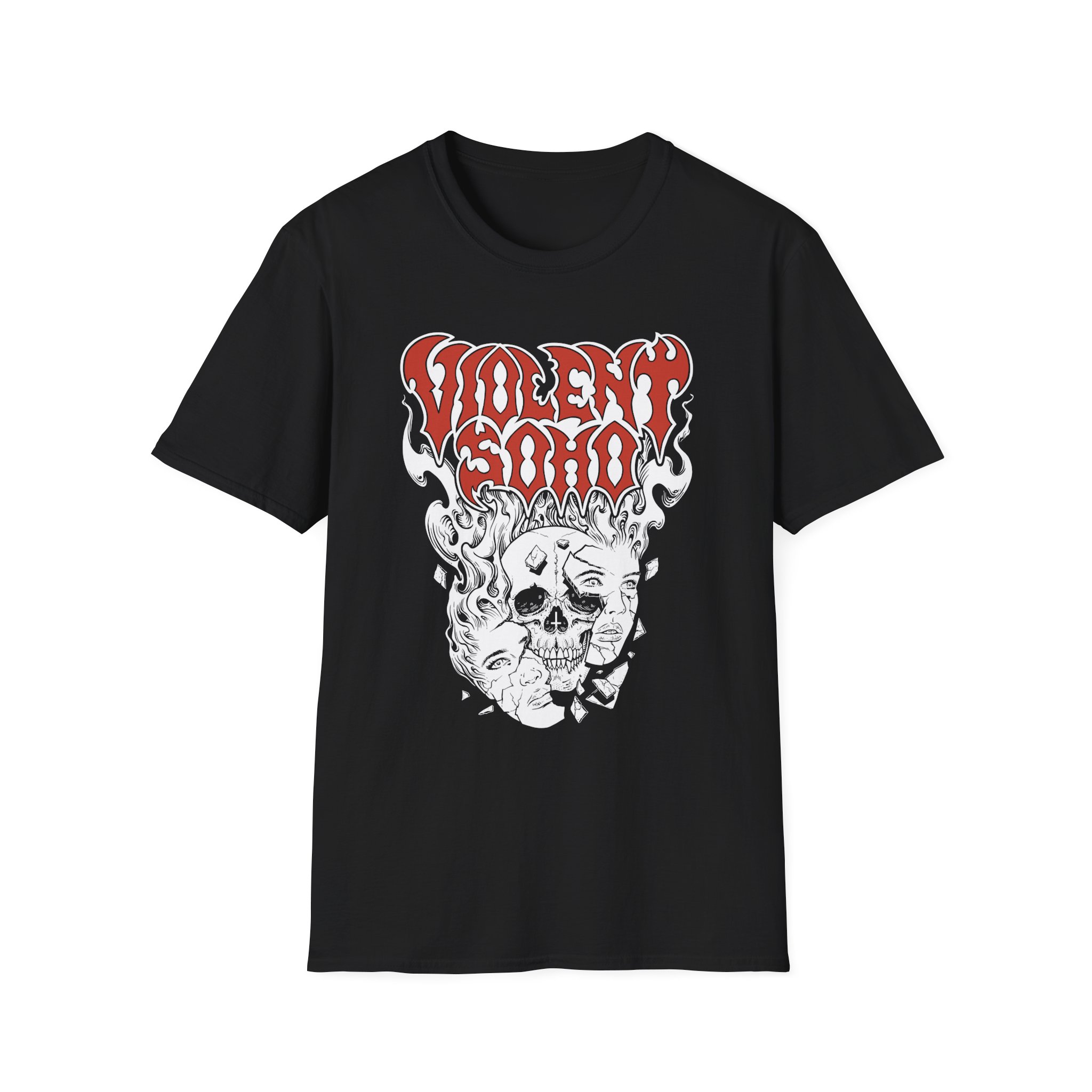 Violent Soho Murdoch Skull Unisex Softstyle T-Shirt