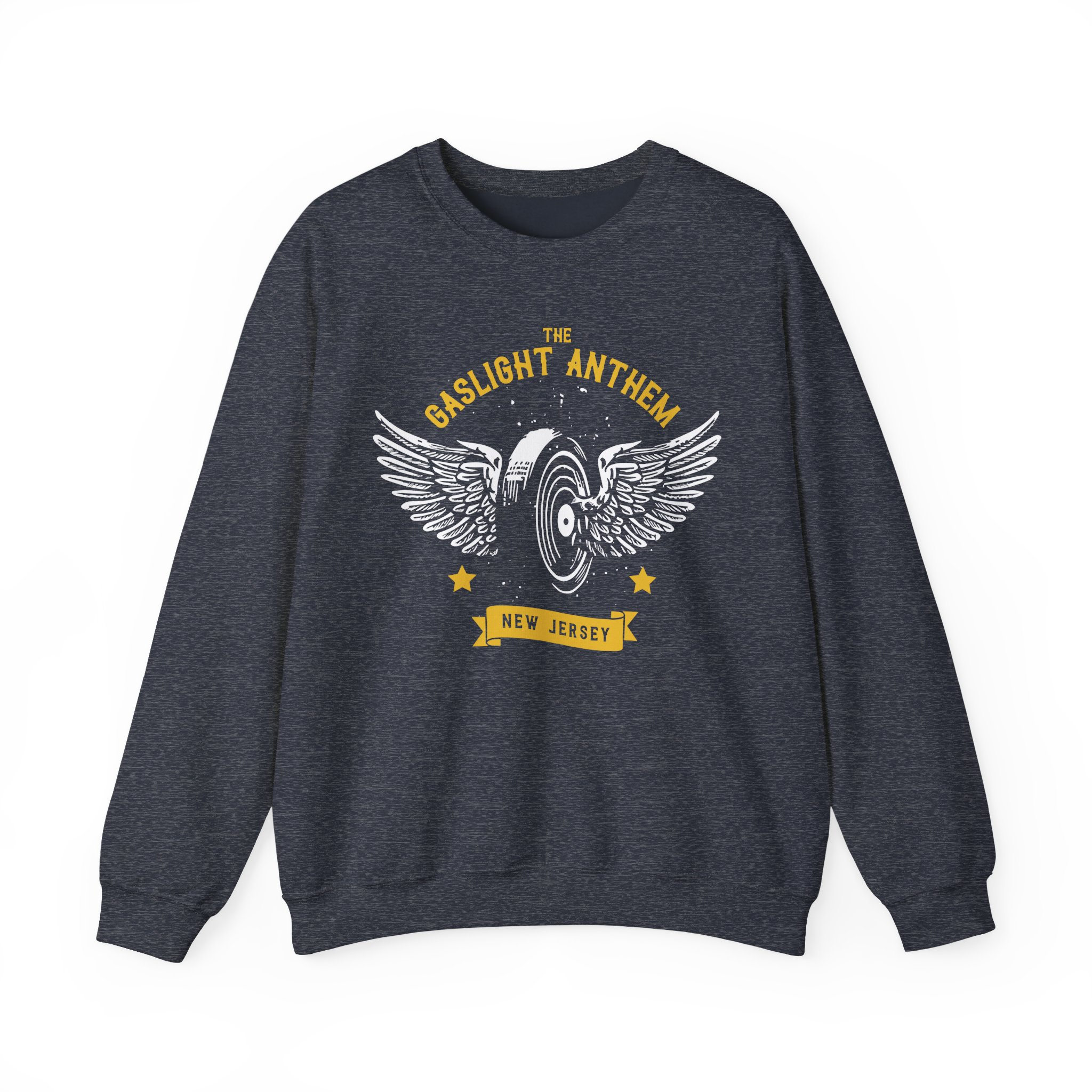 Gaslight Anthem Flying Wheel Unisex Heavy Blendâ„¢ Crewneck Sweatshirt