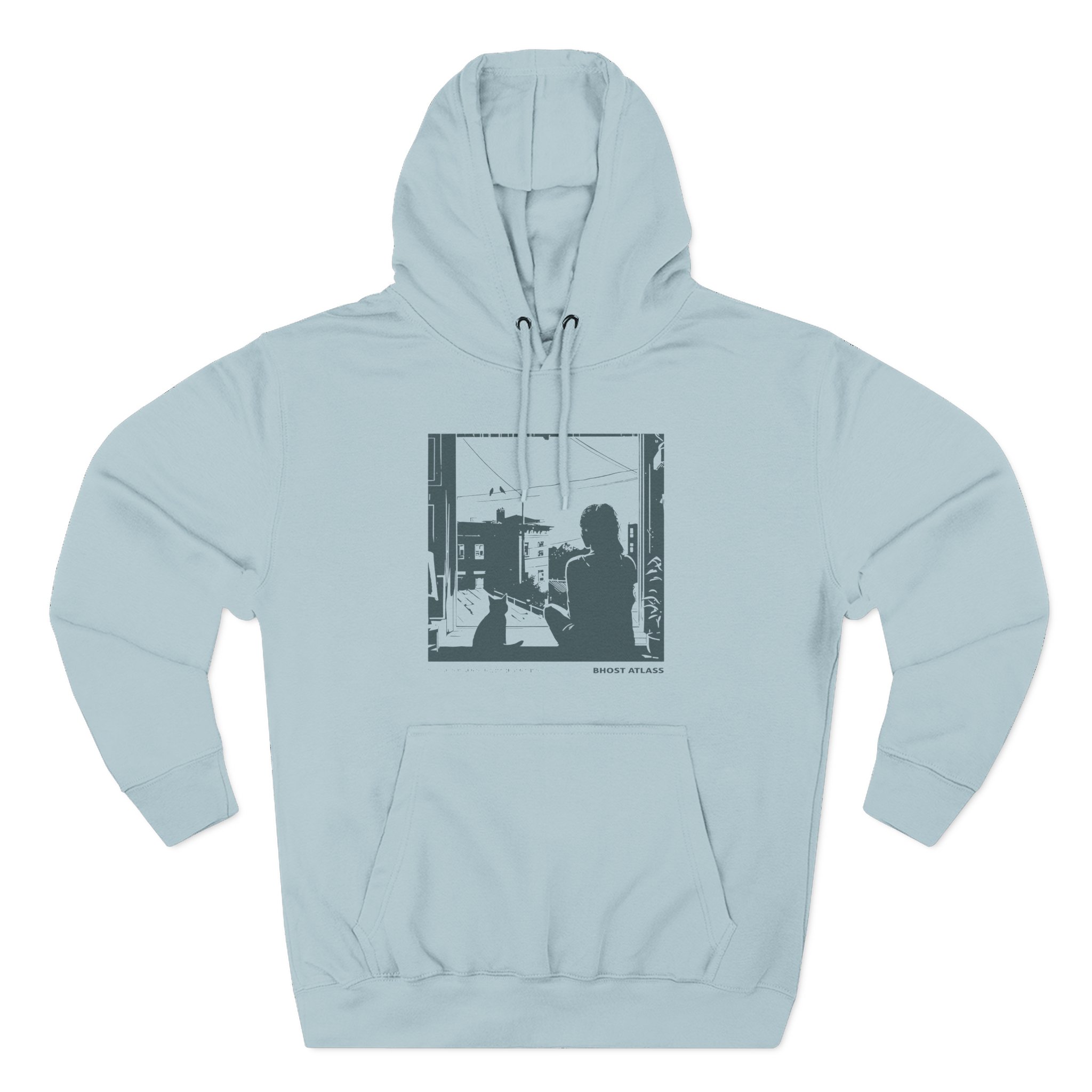 Ghost Atlas Dust of the Human Shape Three-Panel Fleece Hoodie