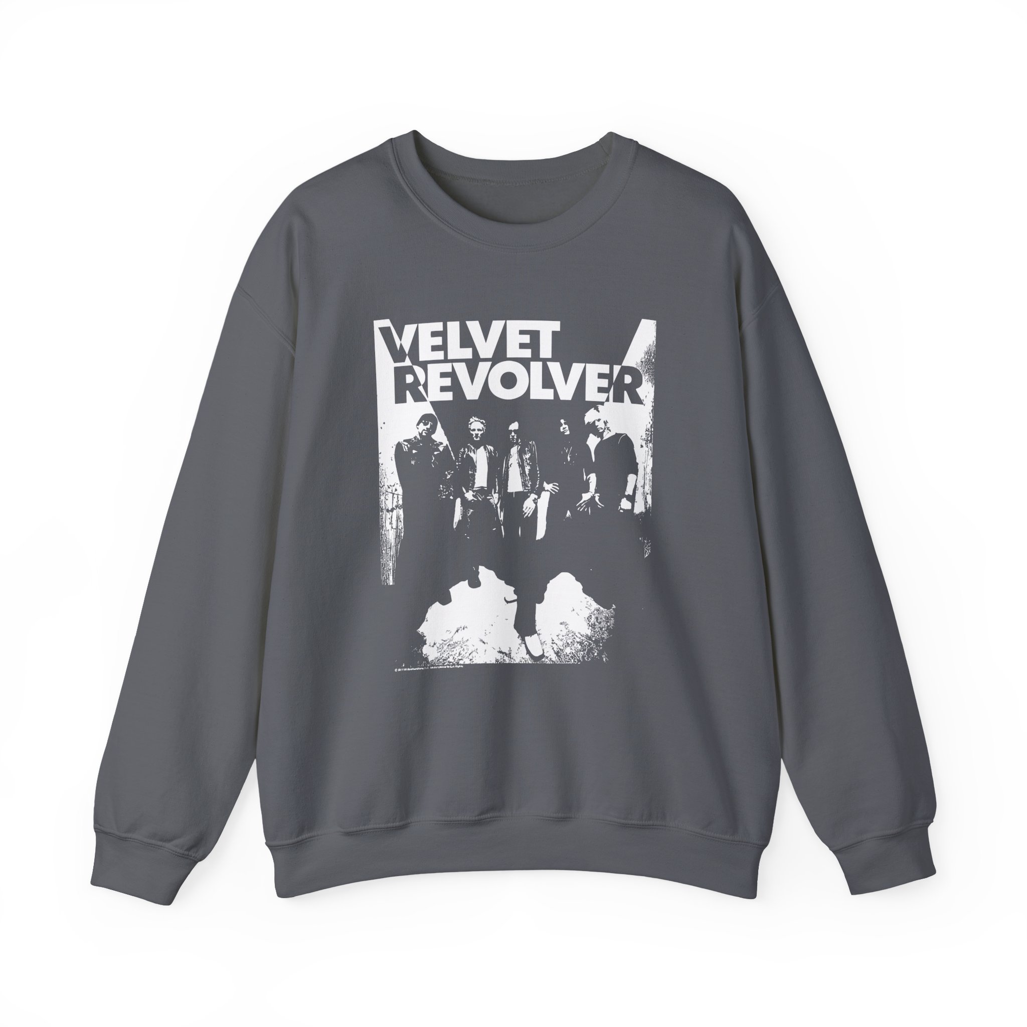 Velvet Revolver Velvet Skull Military Unisex Heavy Blend Crewneck Sweatshirt