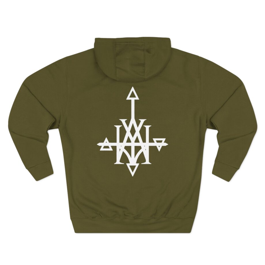 All Hail the Yeti Logo Three-Panel Fleece Hoodie