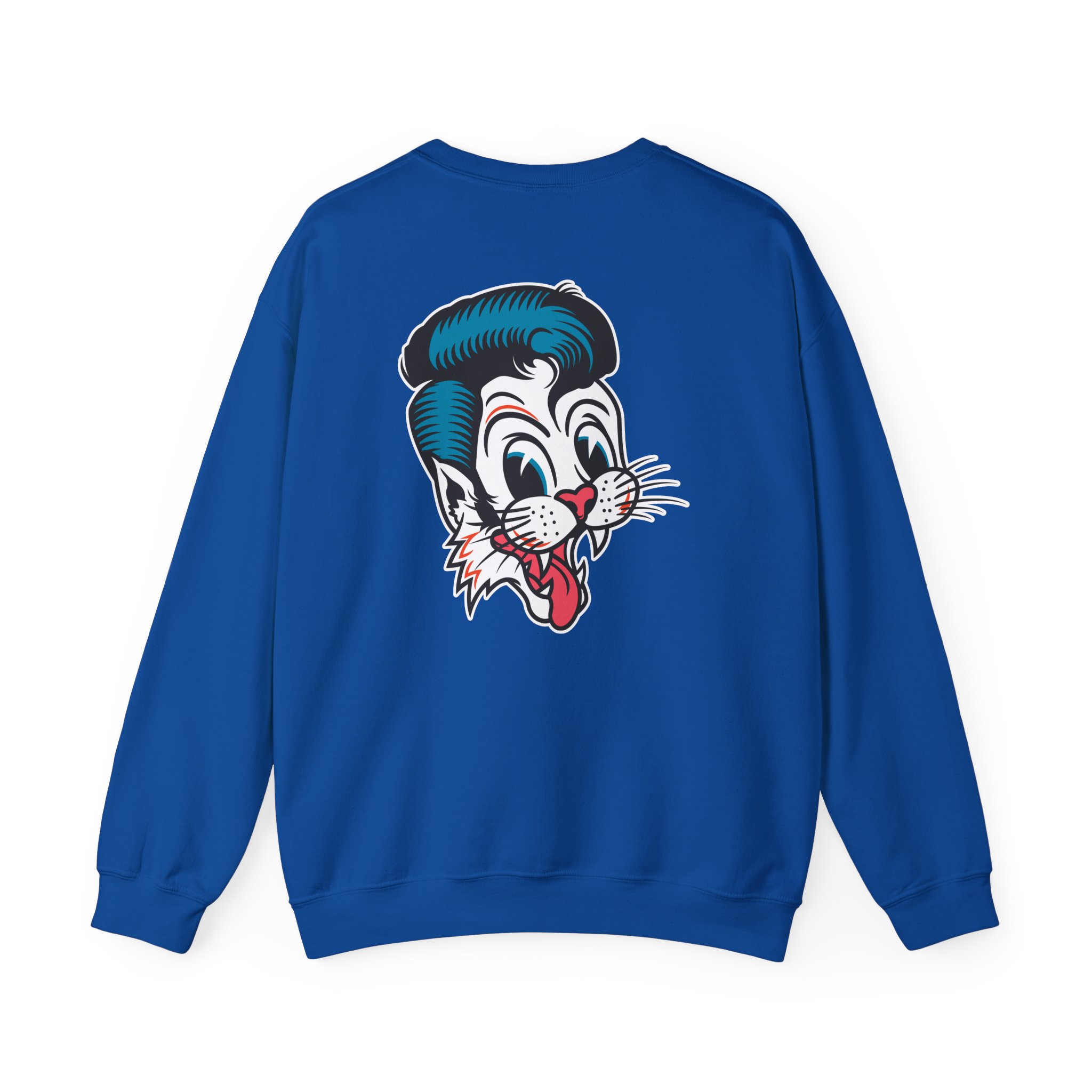 Stray Cats Cat Head Logo Unisex Heavy Blendâ„¢ Crewneck Sweatshirt