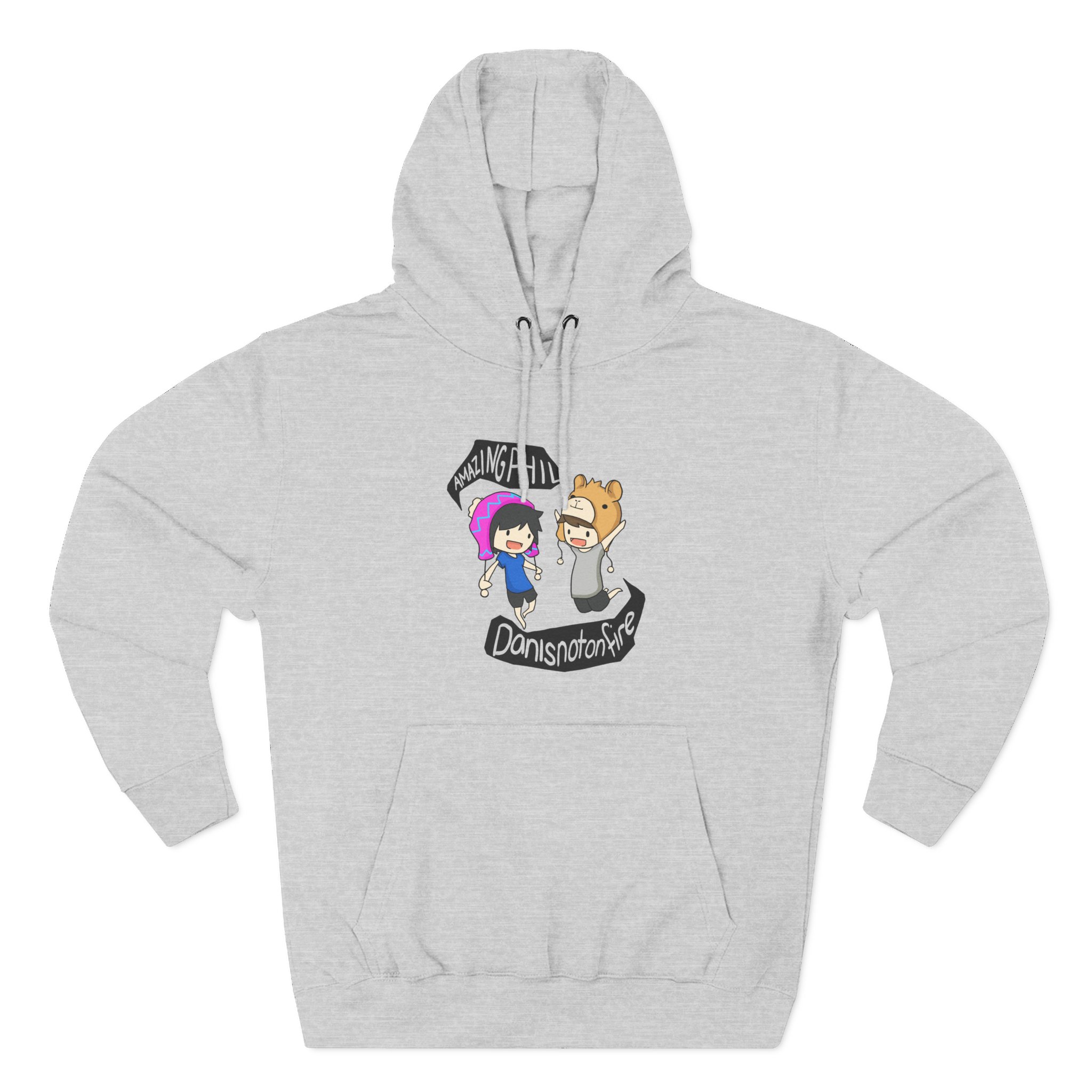 Dan and Phil Three-Panel Fleece Hoodie