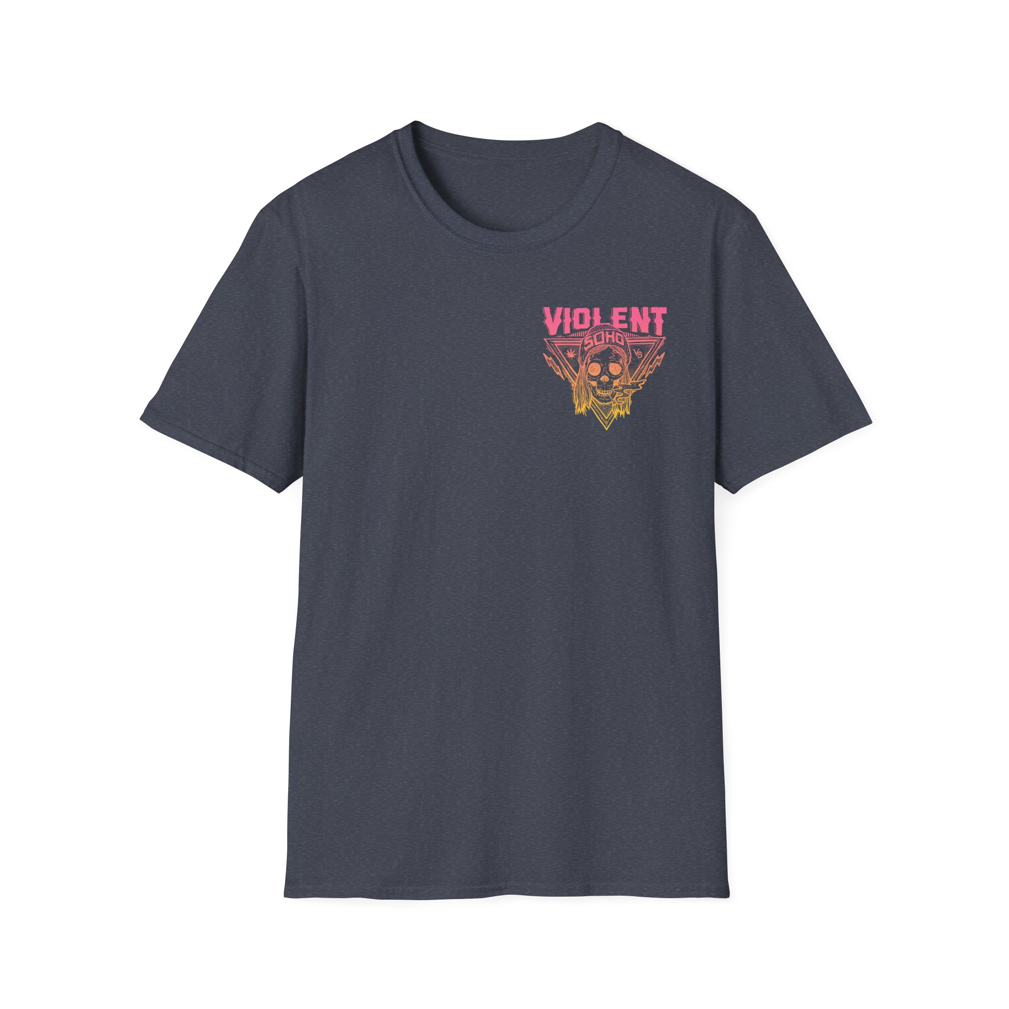 Violent Soho Blazin' Skull Gradient Unisex Softstyle T-Shirt