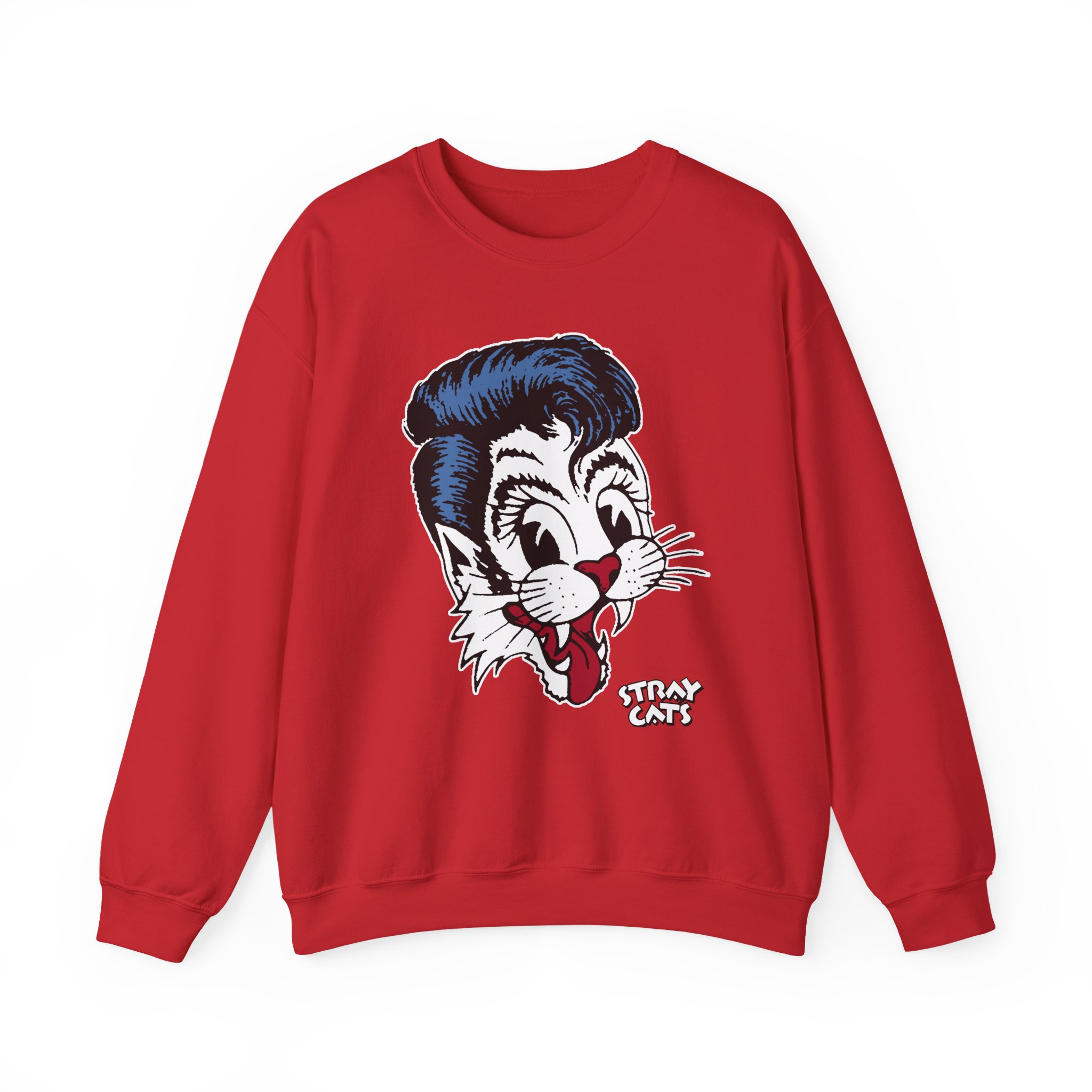 Stray Cats Big Blue Cat Unisex Heavy Blendâ„¢ Crewneck Sweatshirt