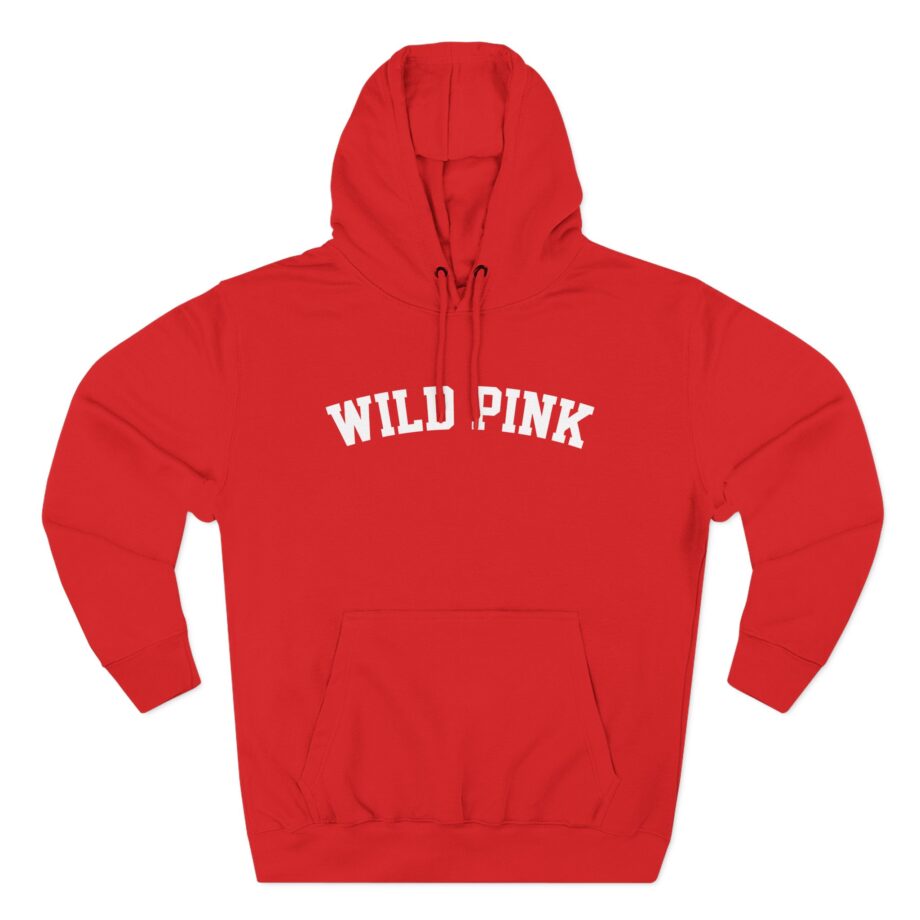 Wild Pink College Three-Panel Fleece Hoodie
