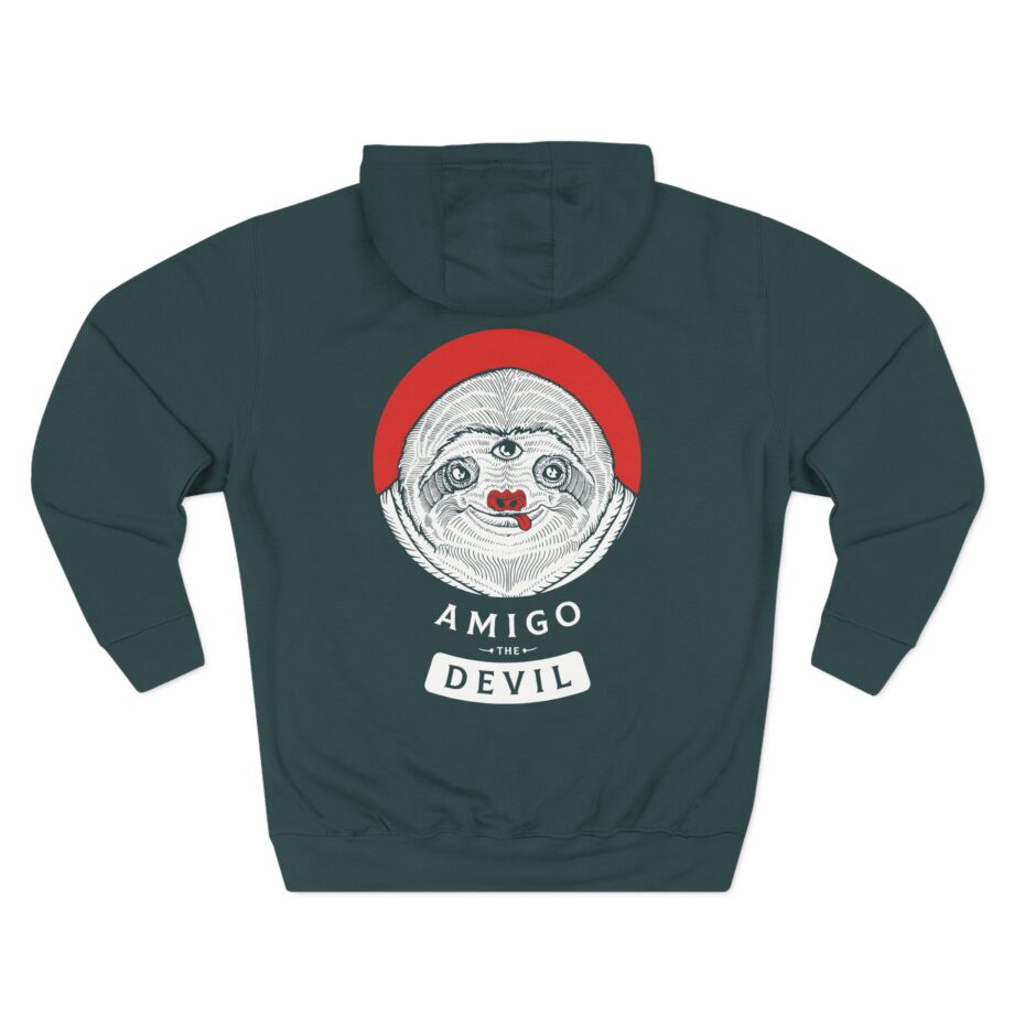 Amigo the Devil Hanging Around Three-Panel Fleece Hoodie