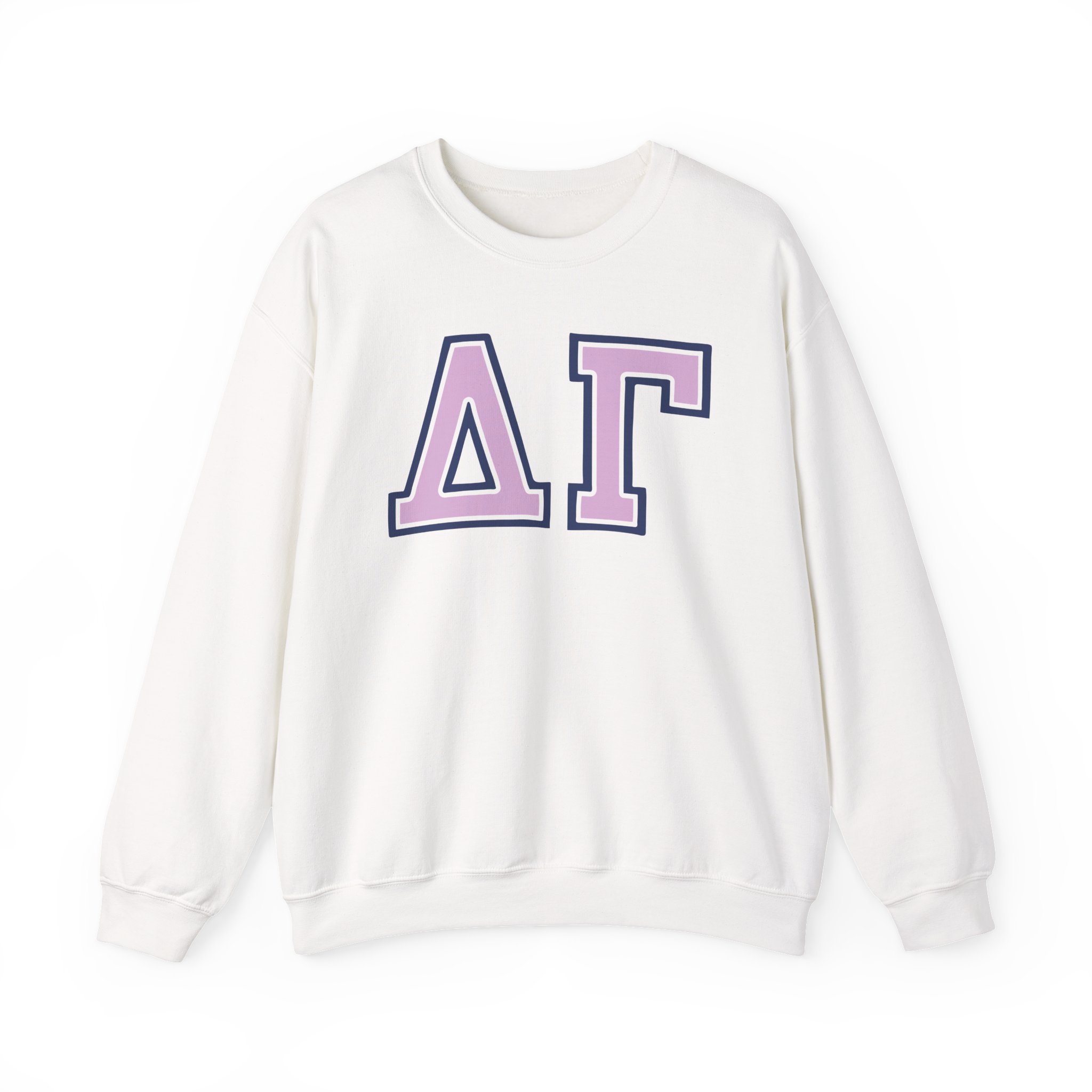 Delta Gamma Chenille Letter Unisex Heavy Blendâ„¢ Crewneck Sweatshirt