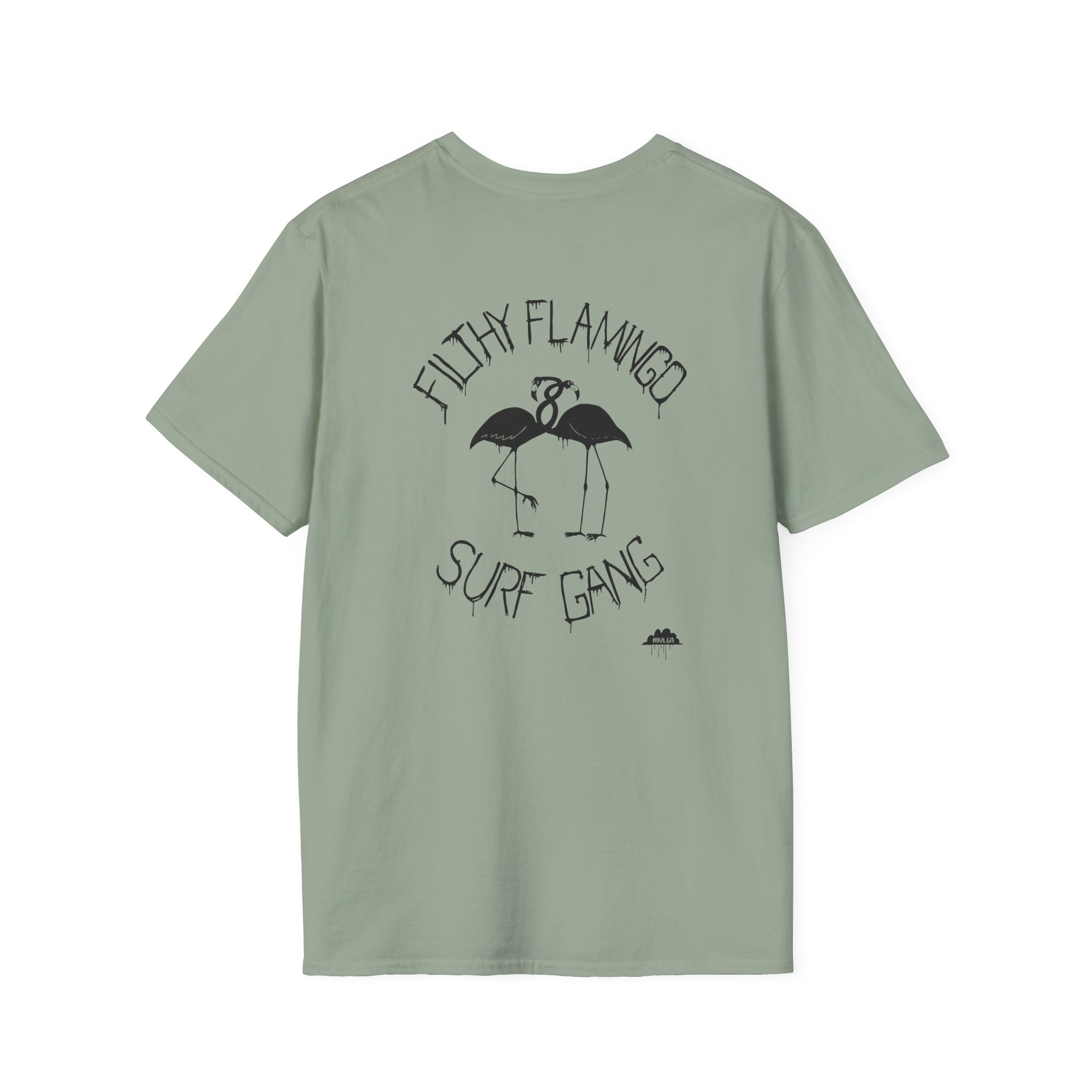 Surf Gang Filthy Flamingo Unisex Softstyle T-Shirt